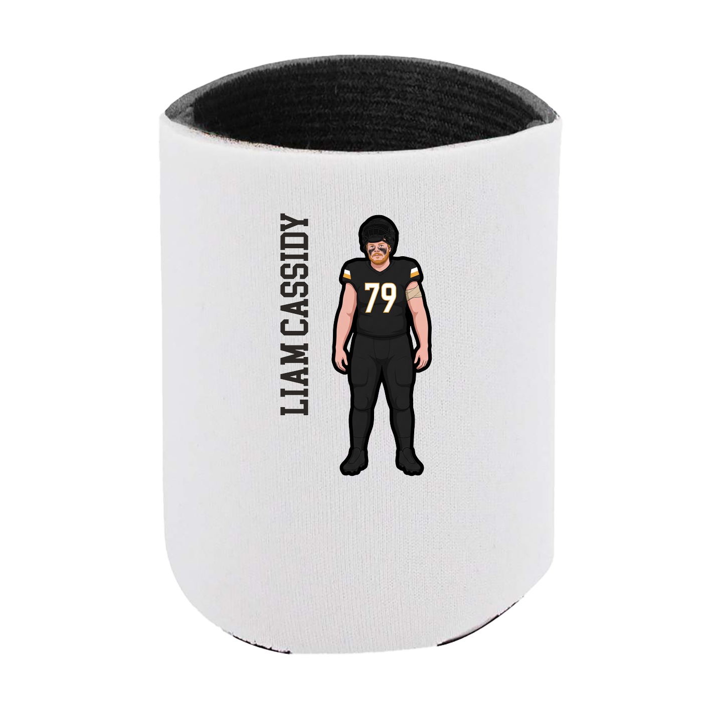 Can Holder — Name Vertical in White