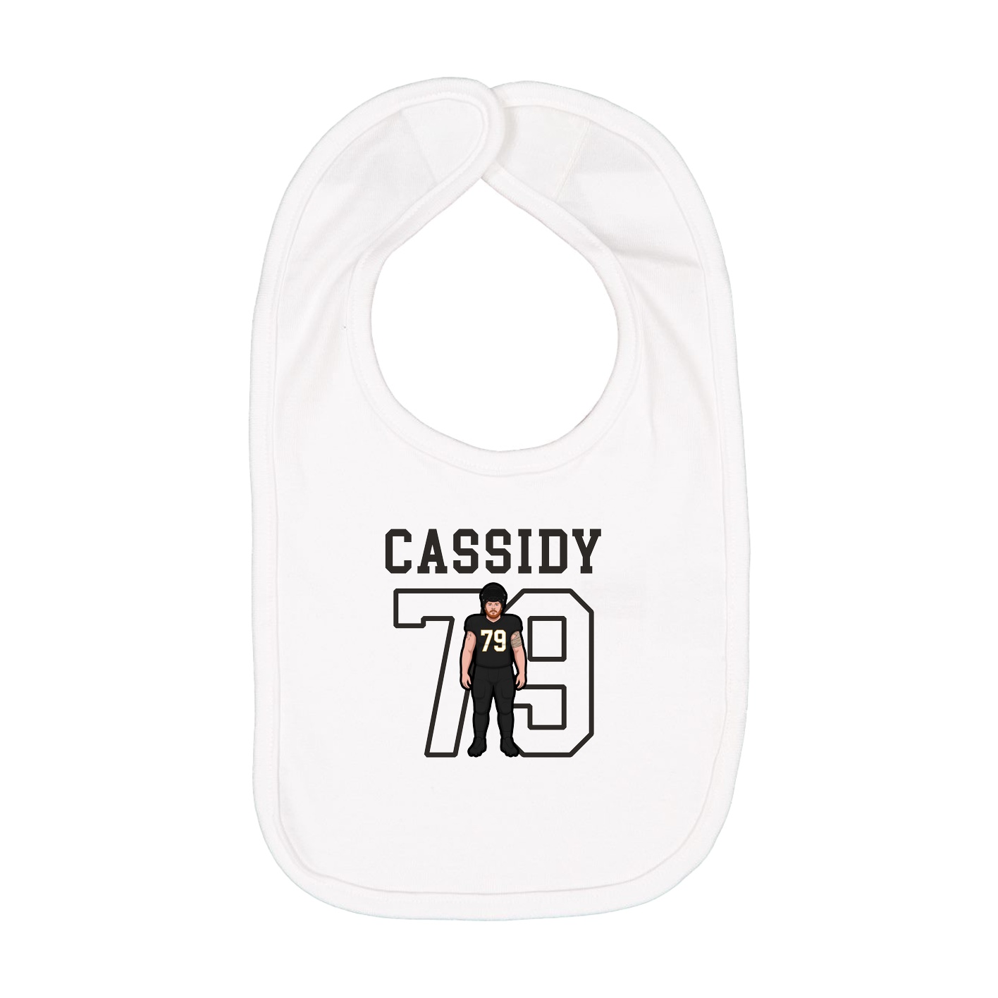 Infant Bib — Shirsey in White