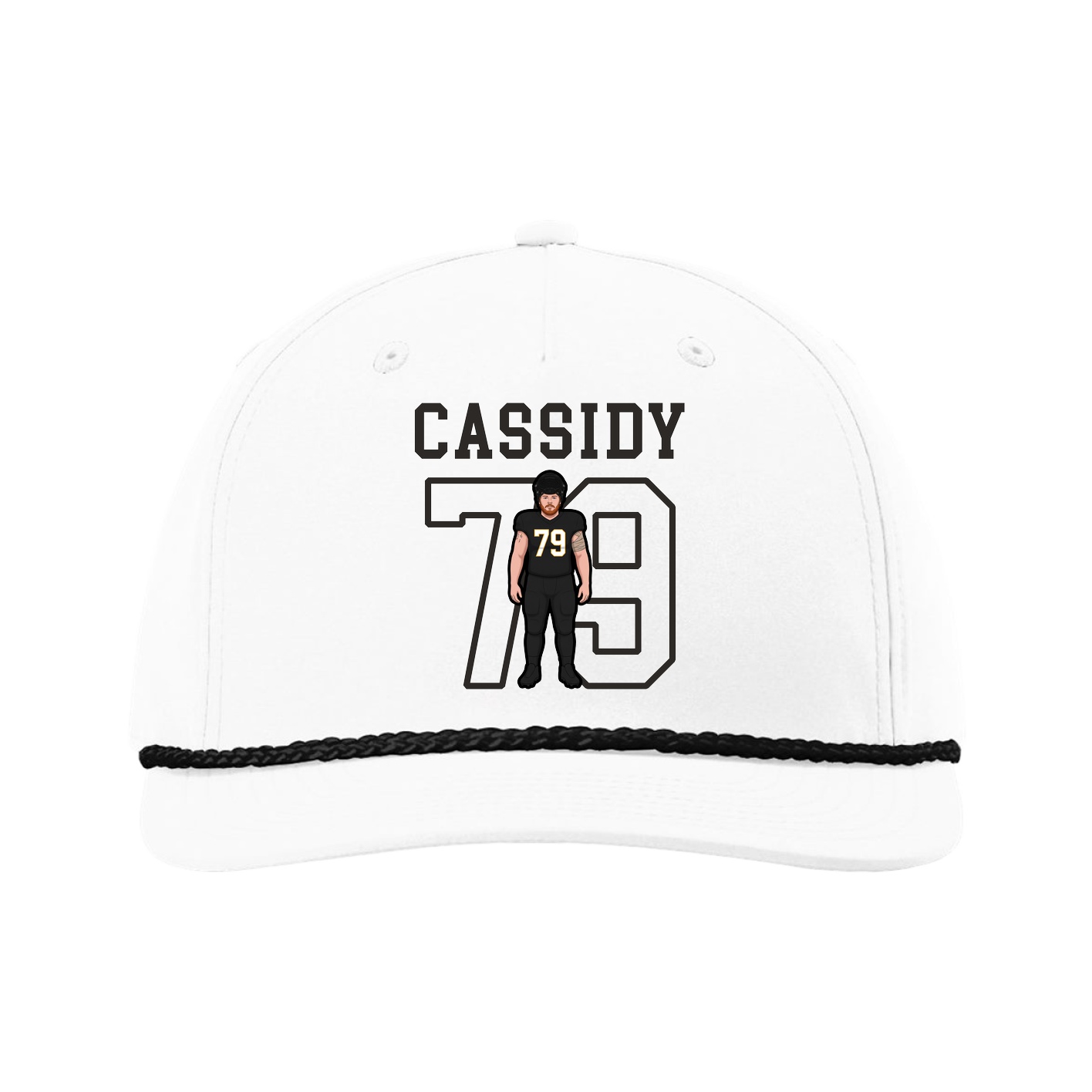 Five-Panel Classic Rope Cap — Shirsey in White