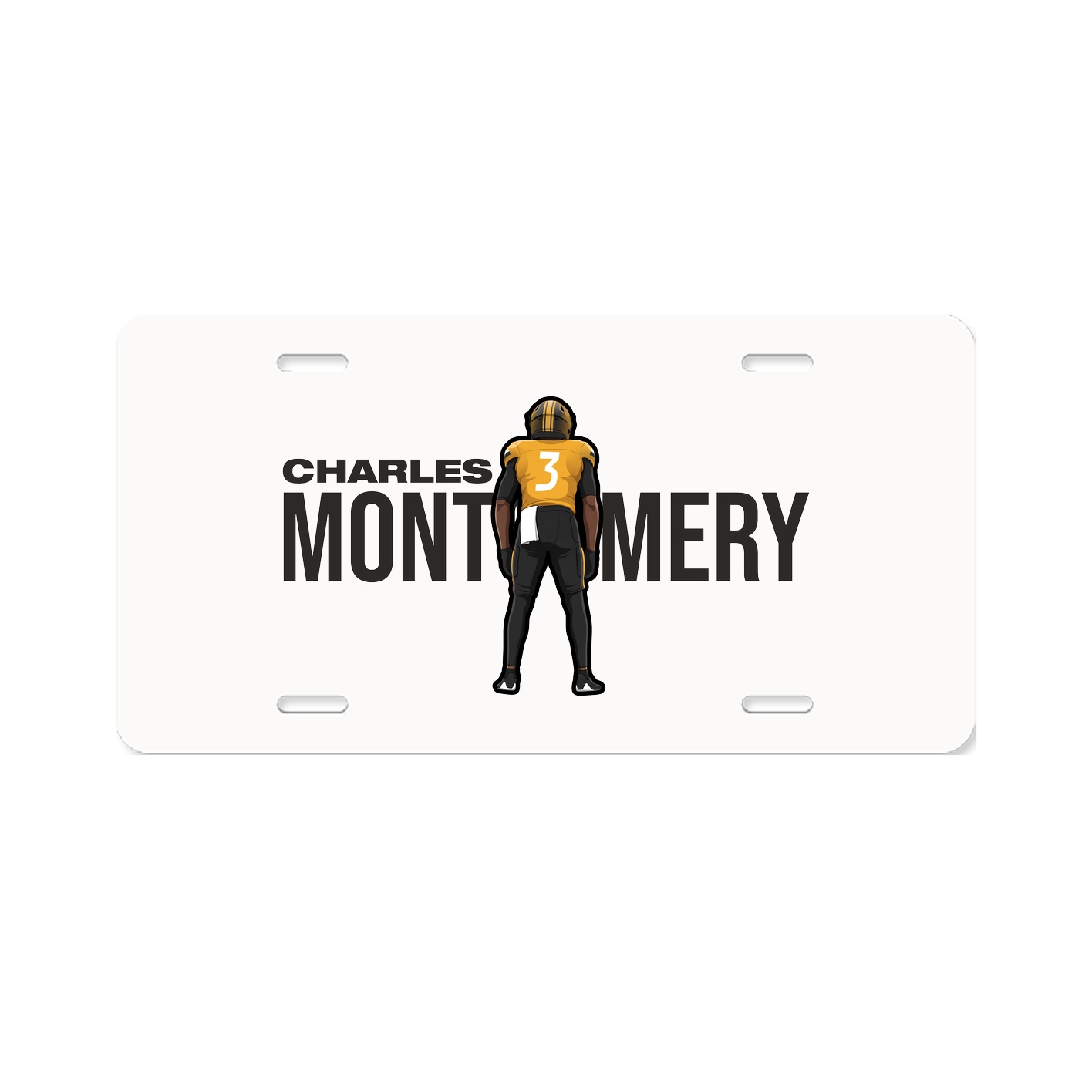 License Plate — Player Name in Classic