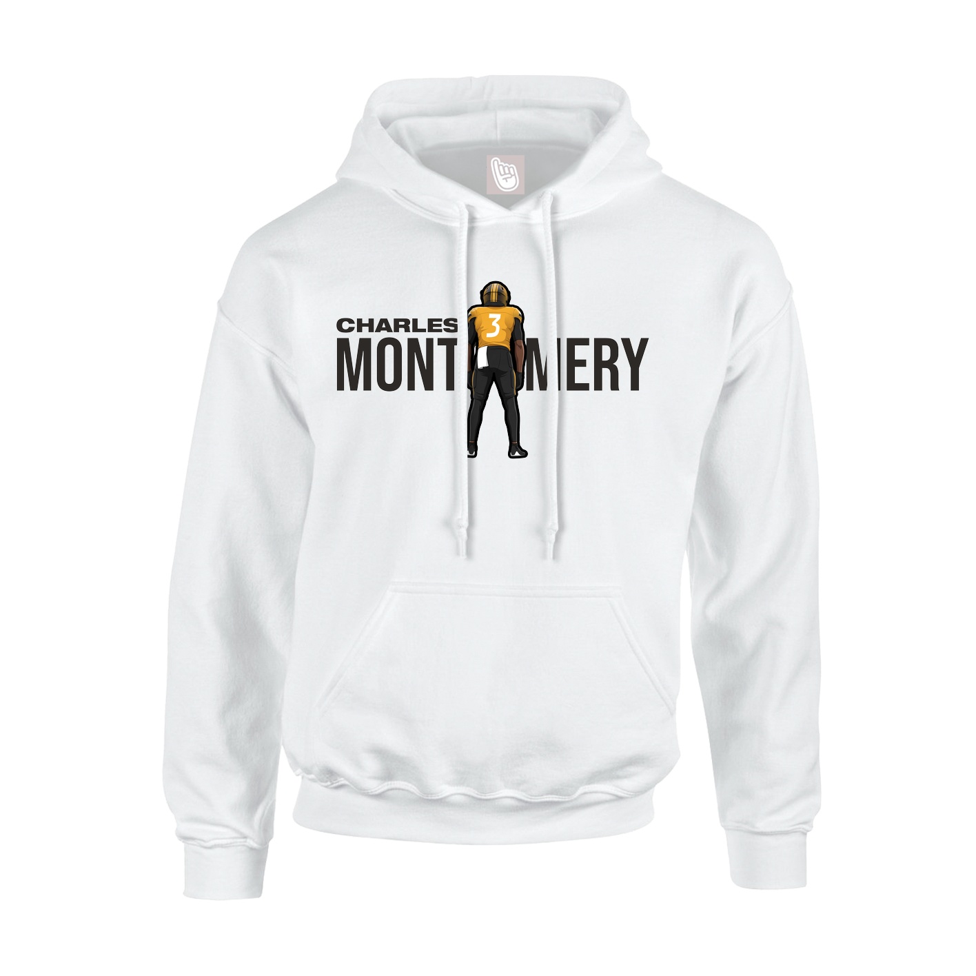 Youth Hoodie — Player Name in White
