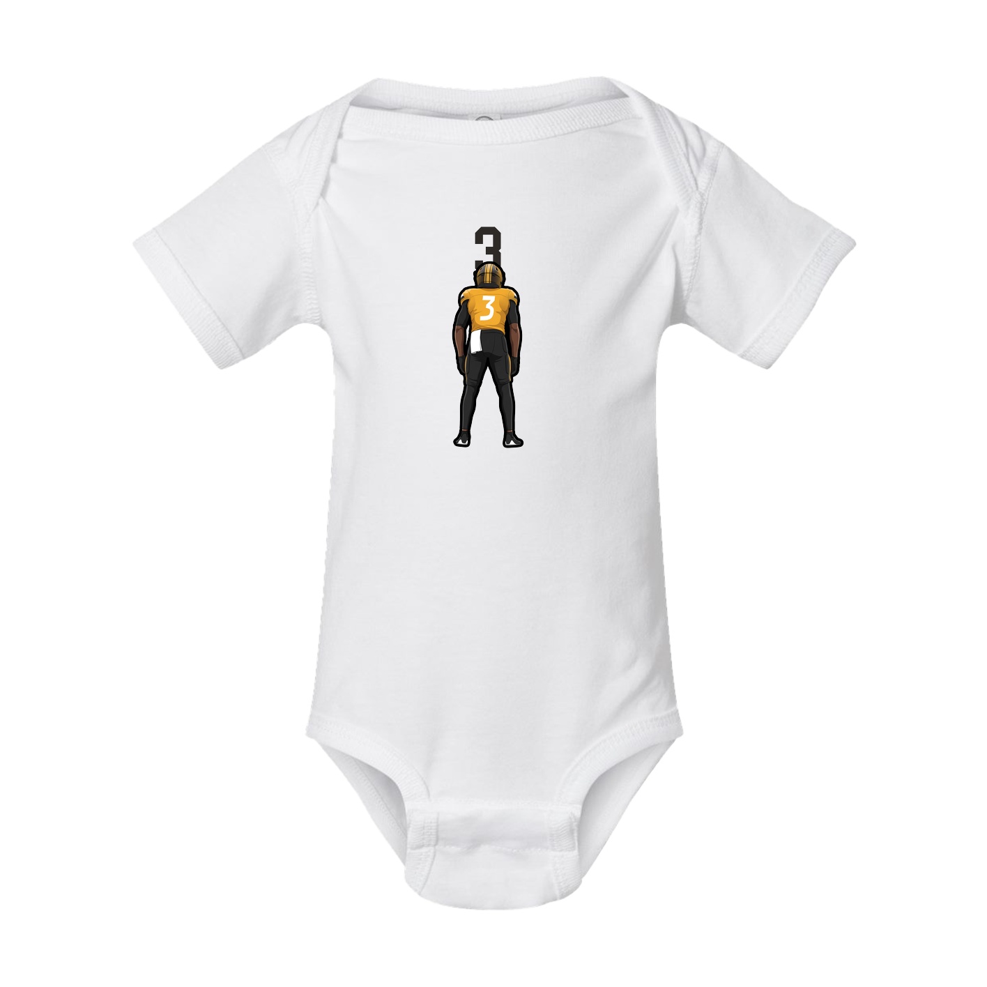 Baby Onesie — Number Top in White