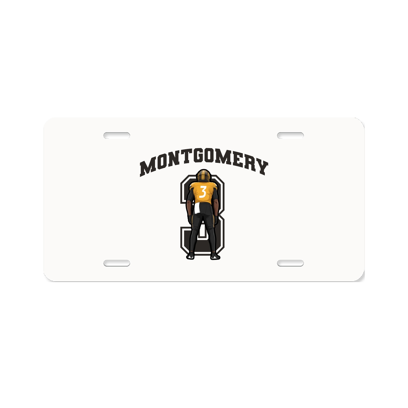License Plate — Number in Classic