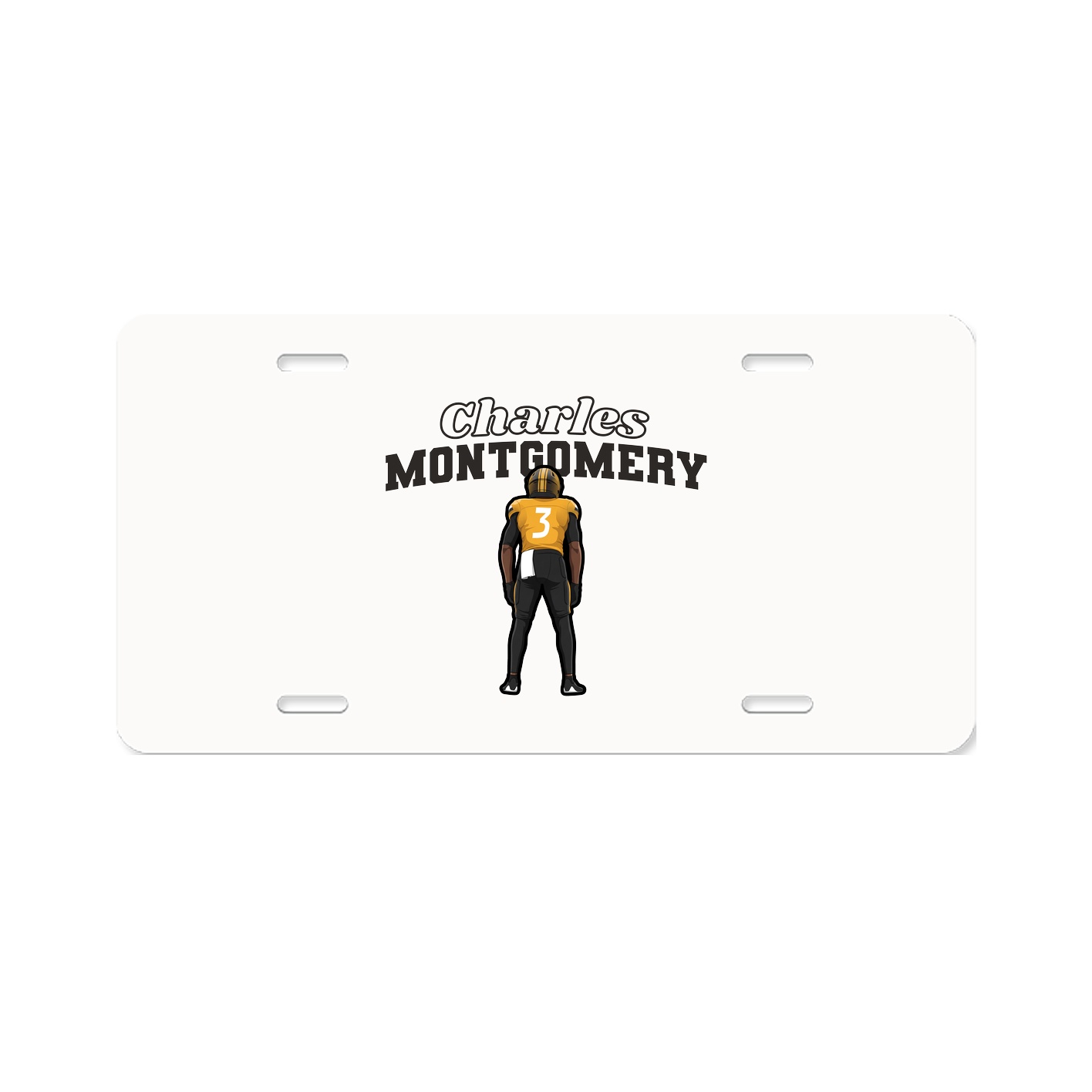 License Plate — Name Arch in Classic