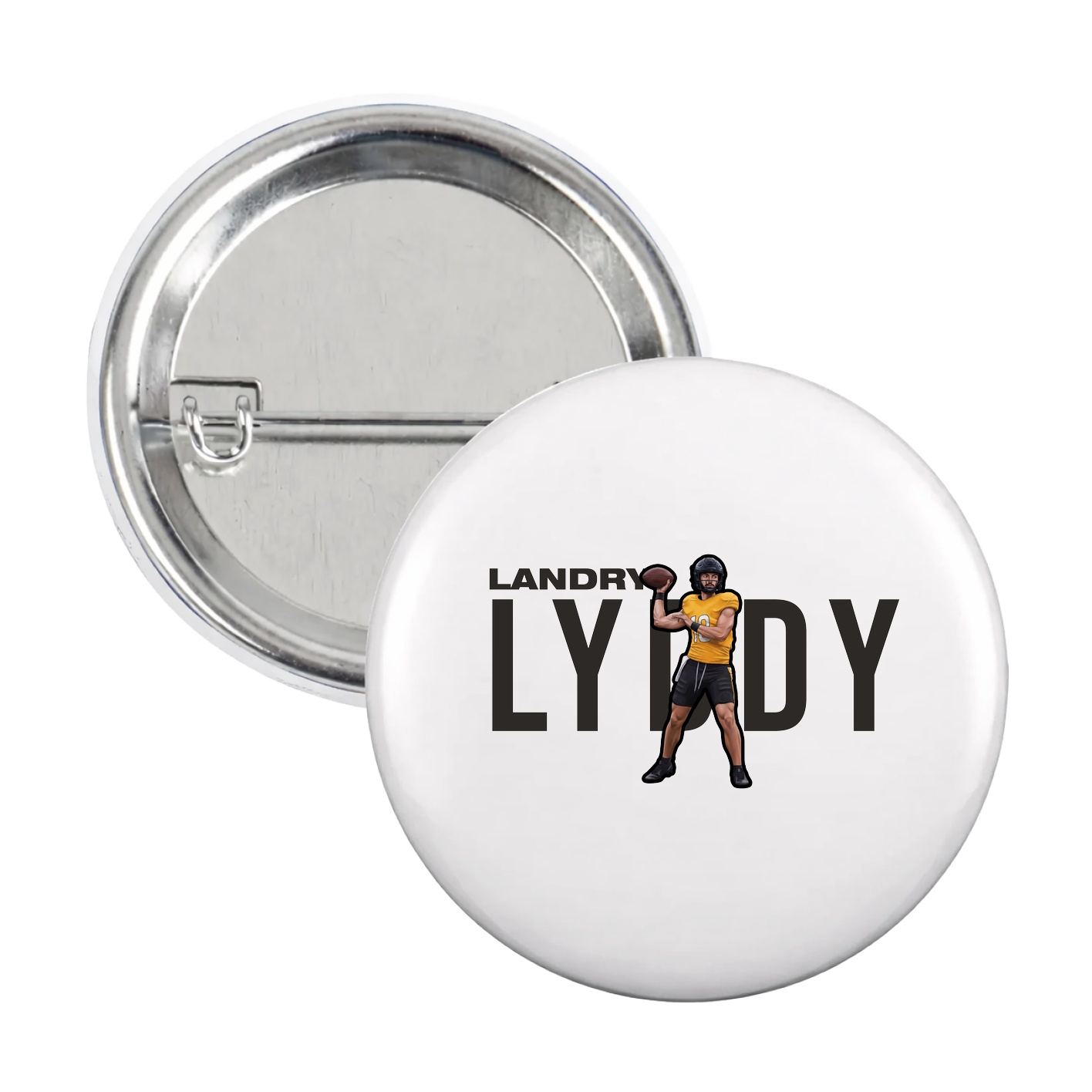 Game Day Button — Player Name in White