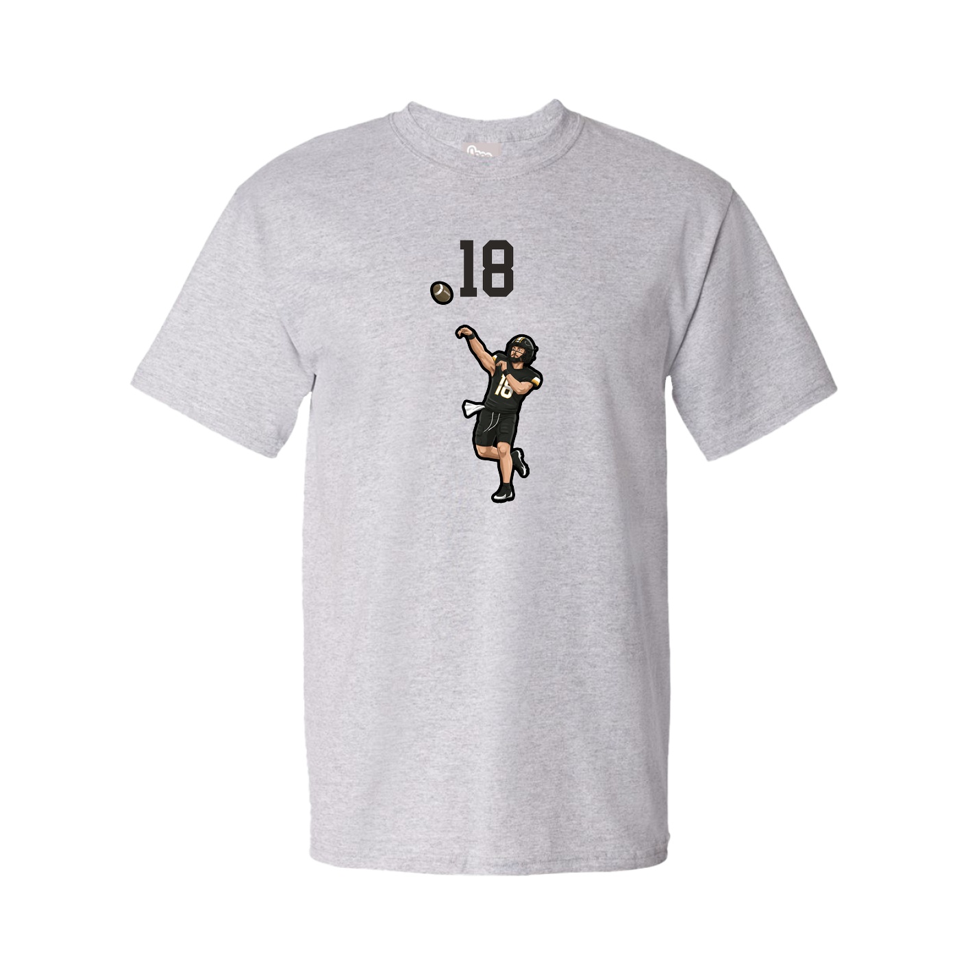 Tee — Number Top in Grey