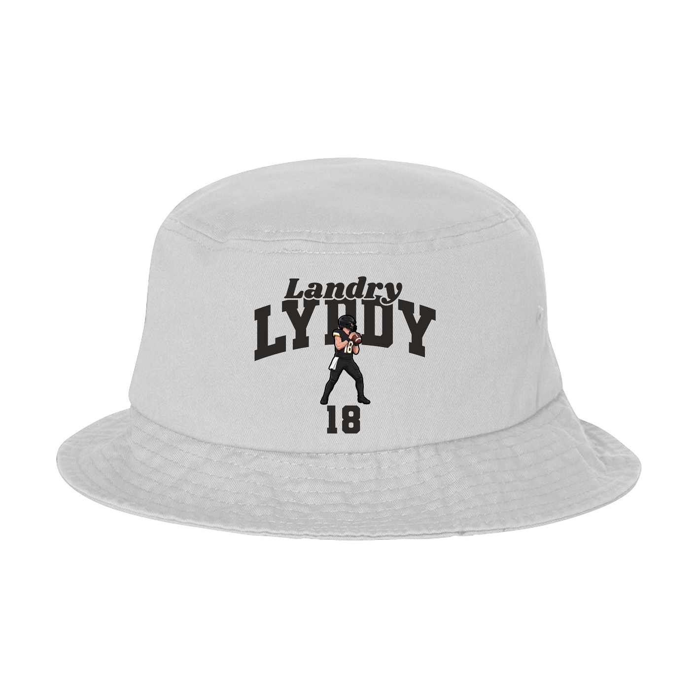 Bucket Cap — Signature Arch in White