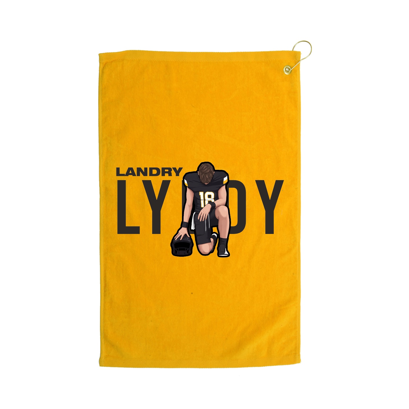 Golf Towel — Player Name in Gold