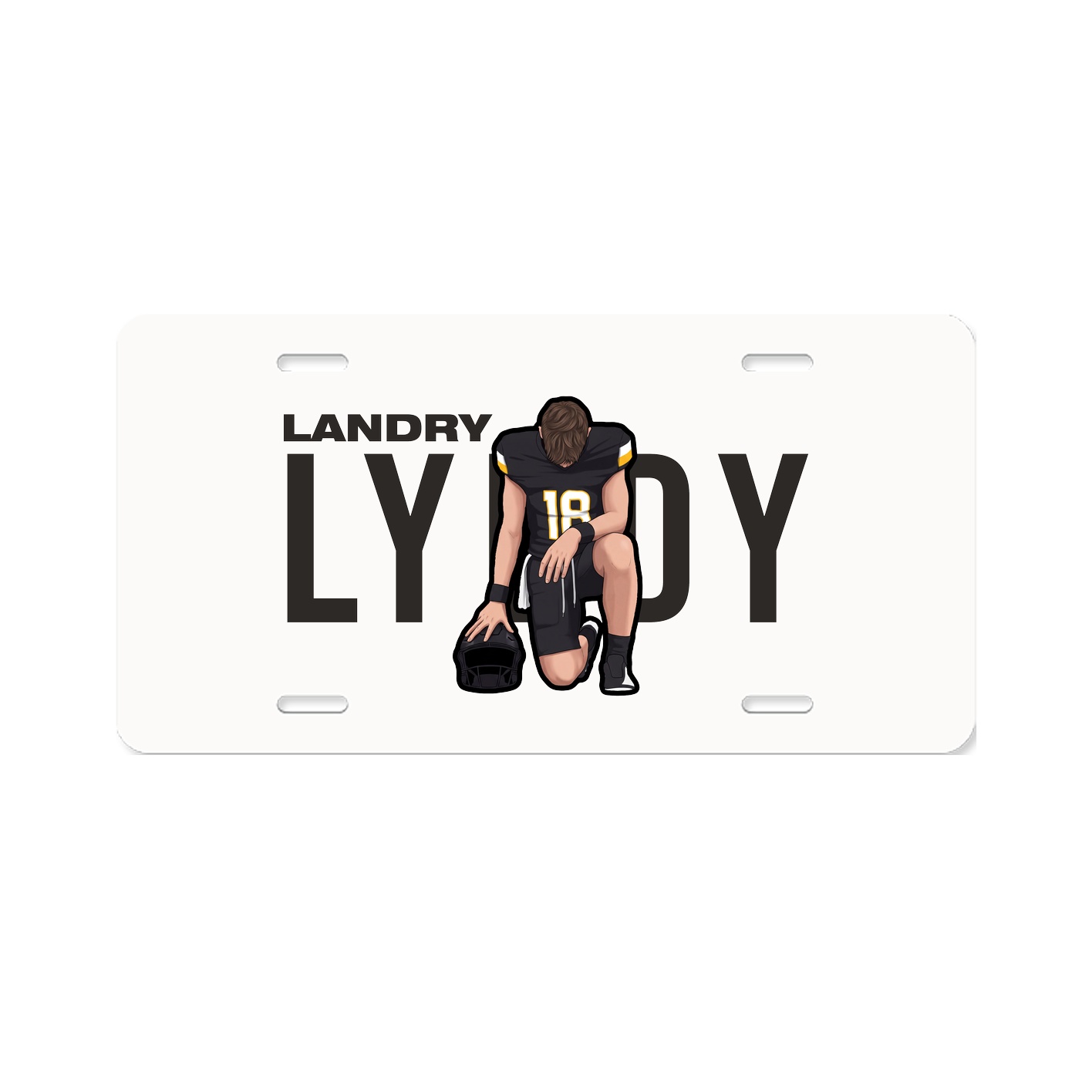 License Plate — Player Name in Classic