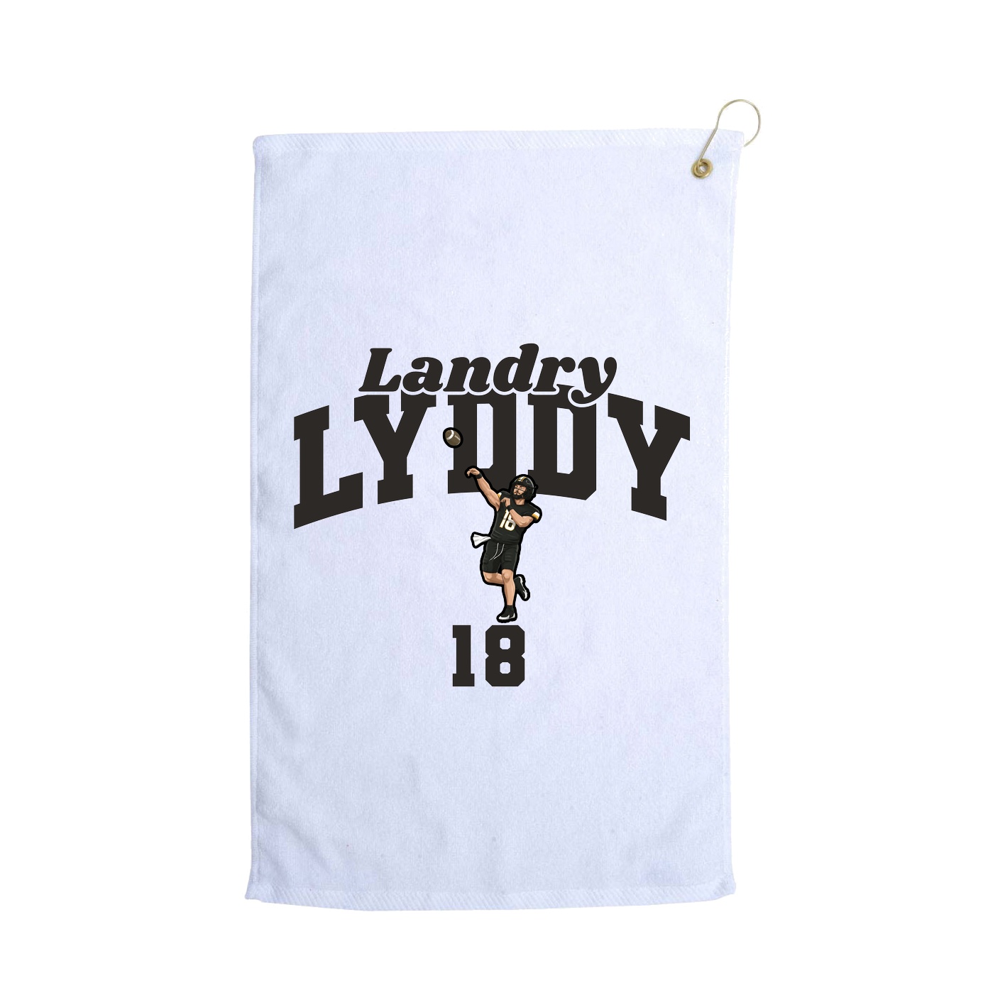Golf Towel — Signature Arch in White