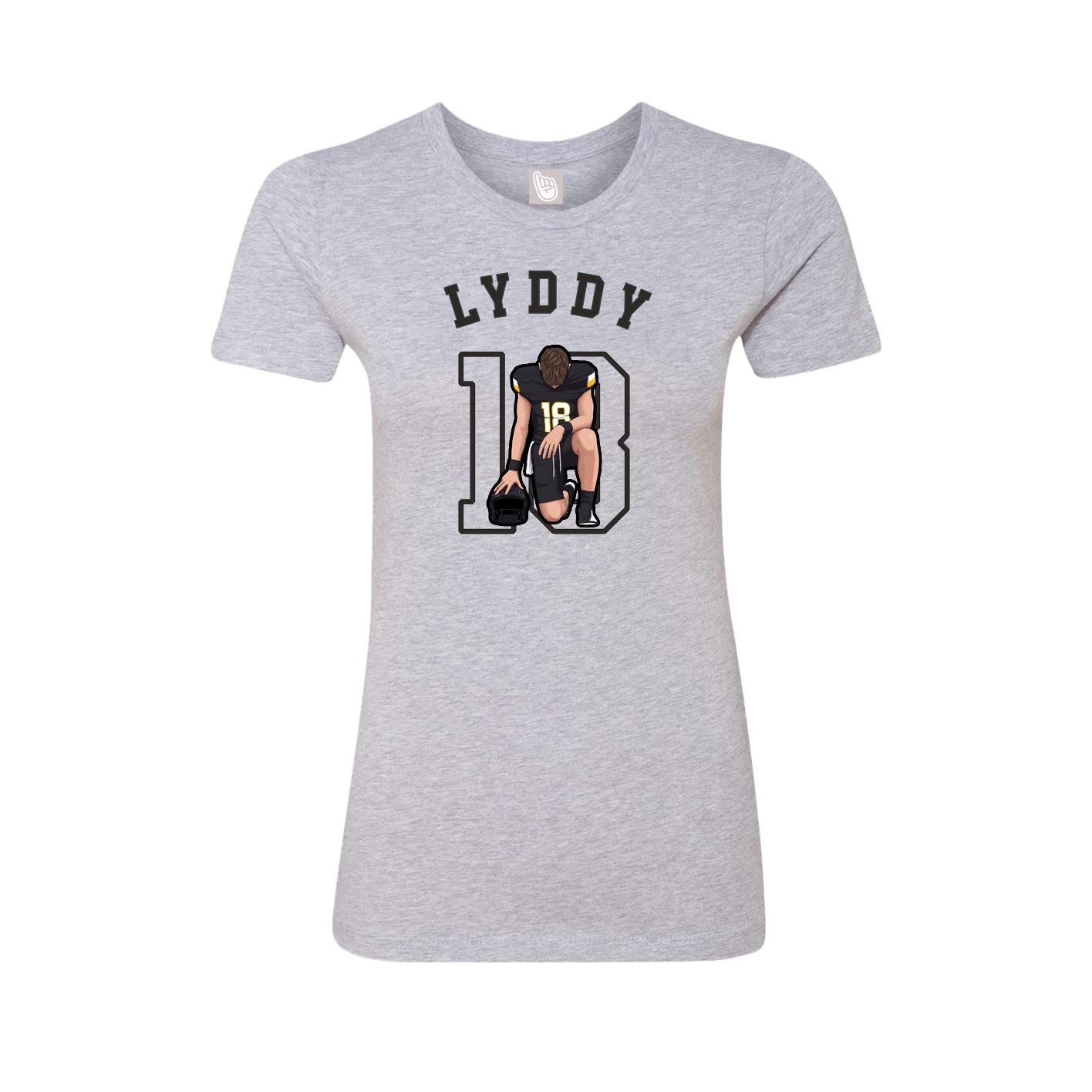 Fitted Women's Tee — Shirsey Arch in Grey