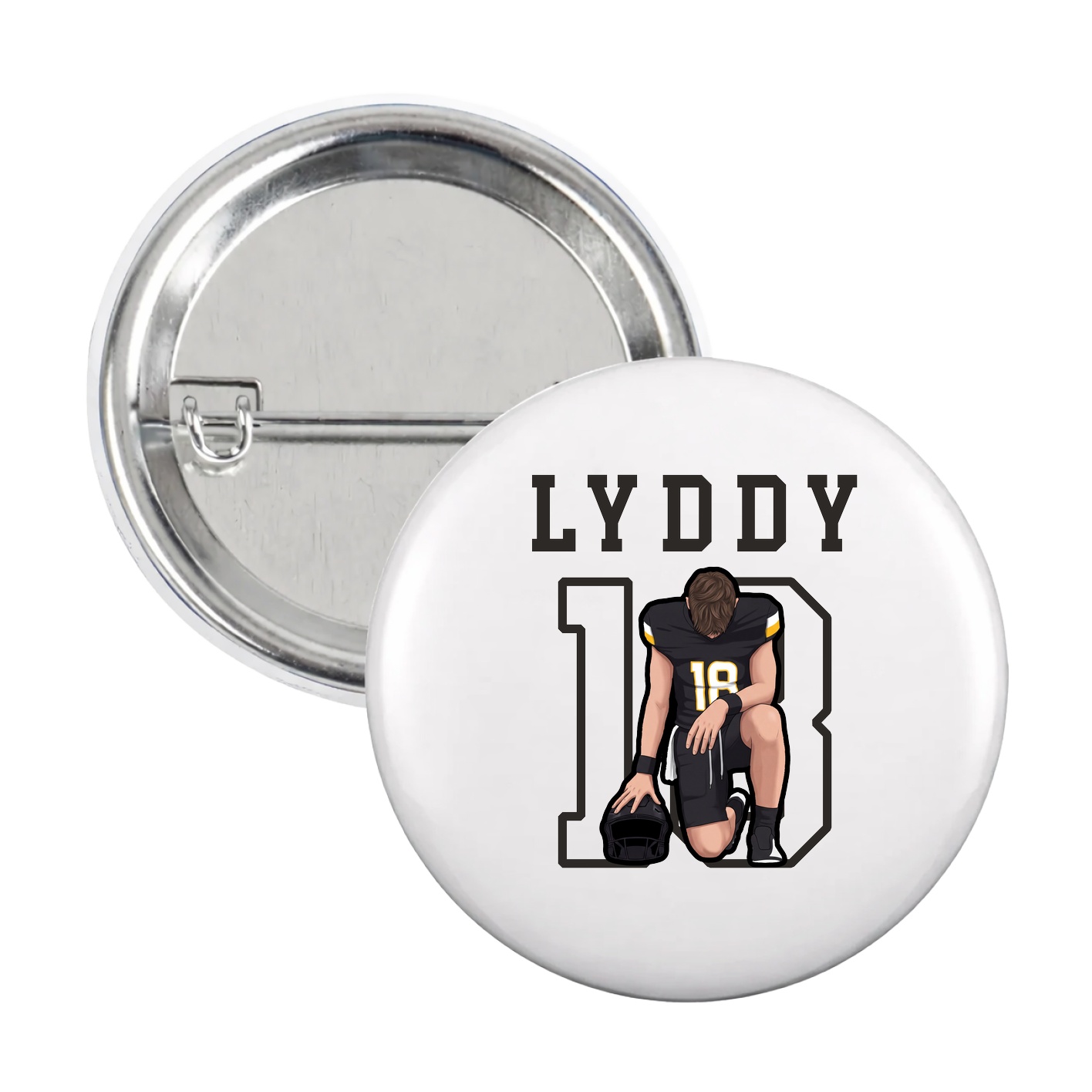 Game Day Button — Shirsey in White