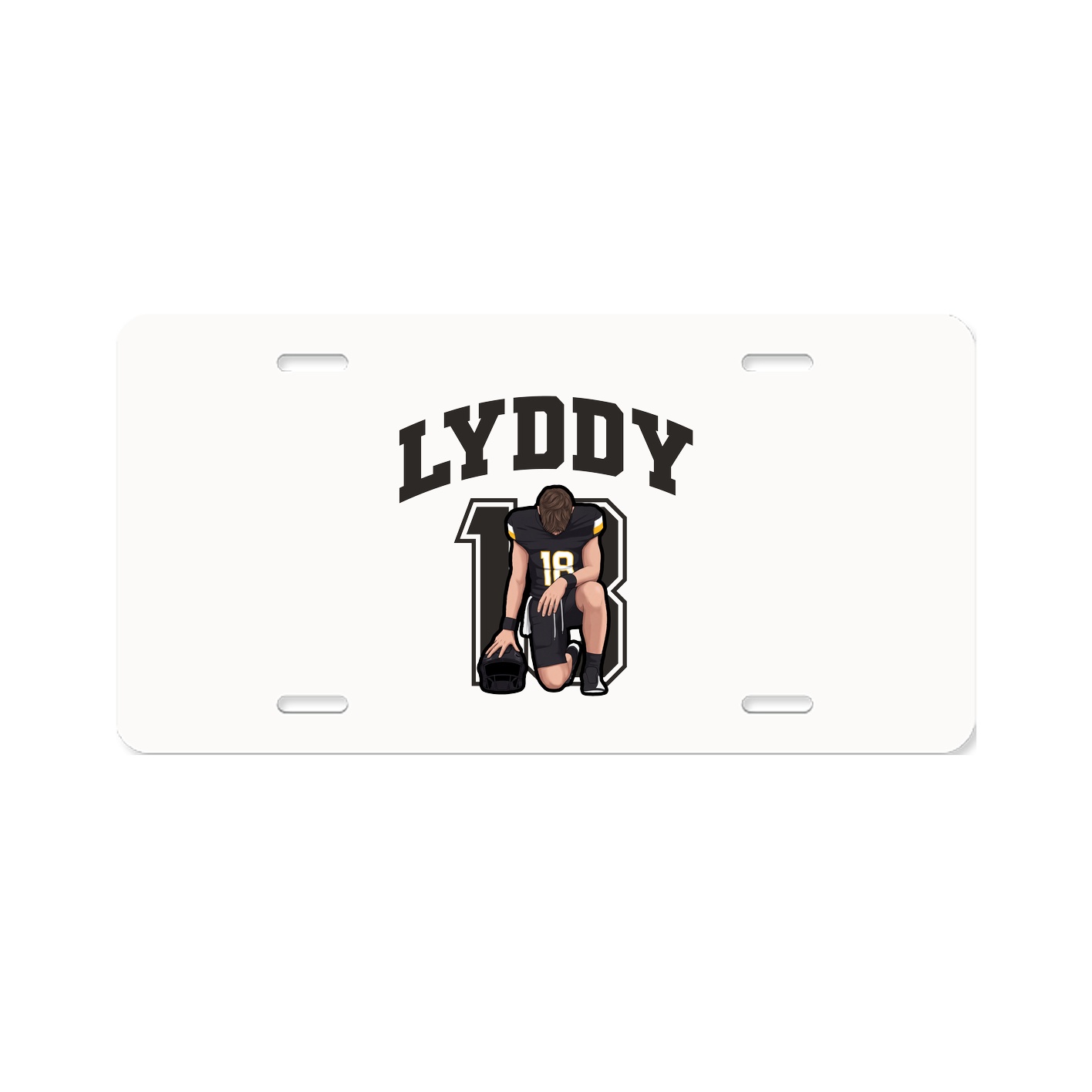 License Plate — Number in Classic
