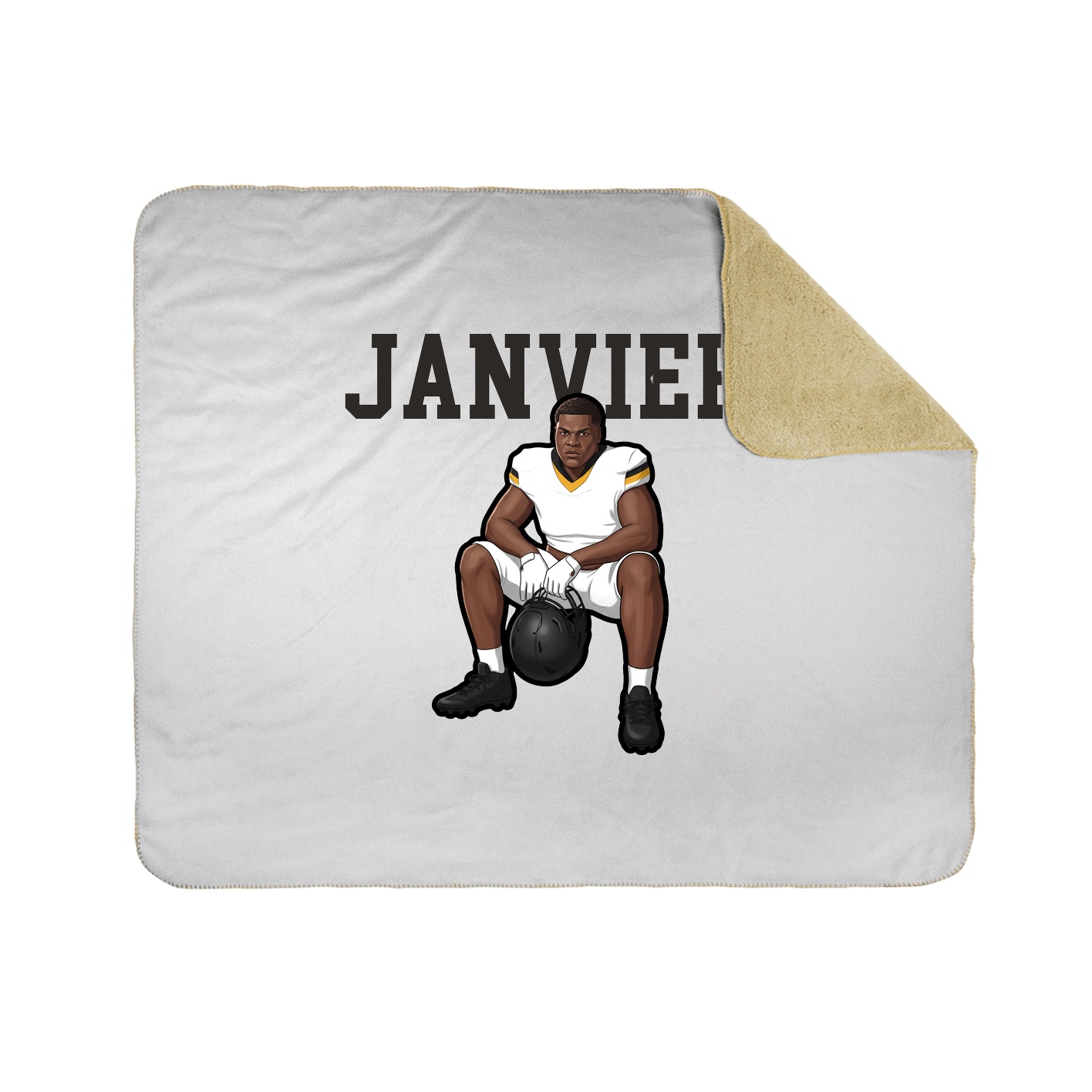 Throw Blanket — Shirsey in White