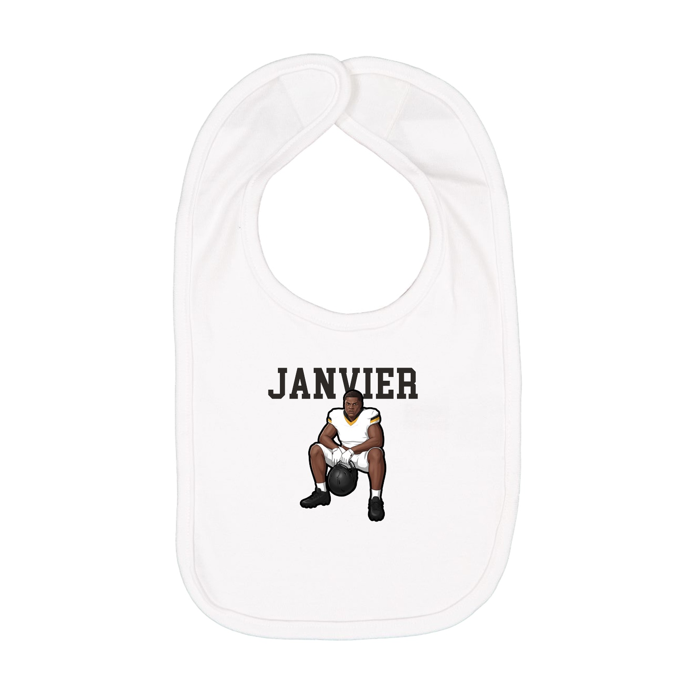 Infant Bib — Shirsey in White