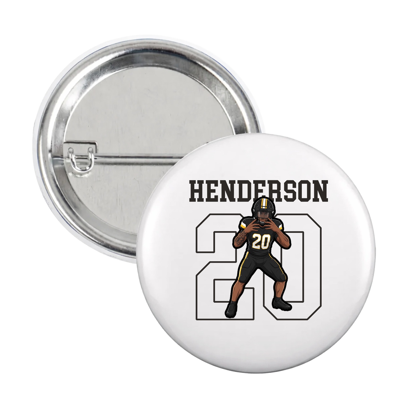 Game Day Button — Shirsey in White