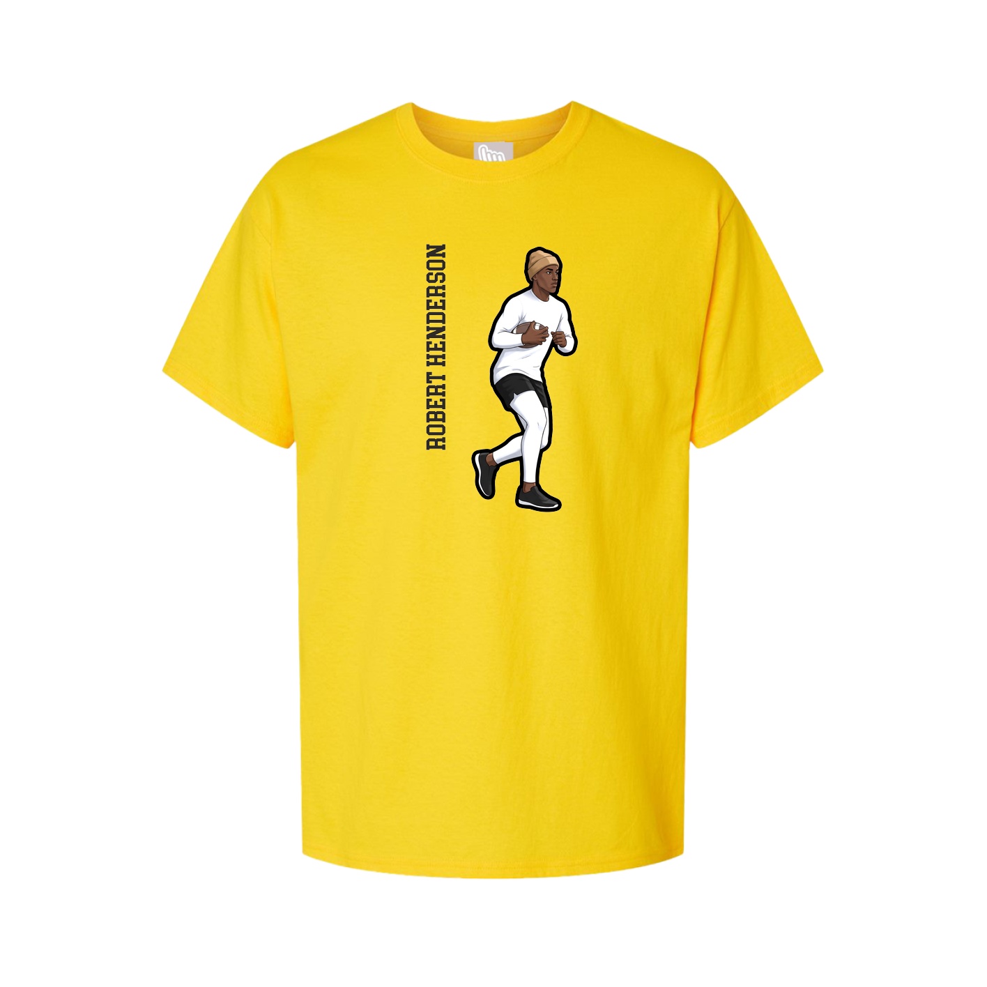 Tee — Name Vertical in Gold