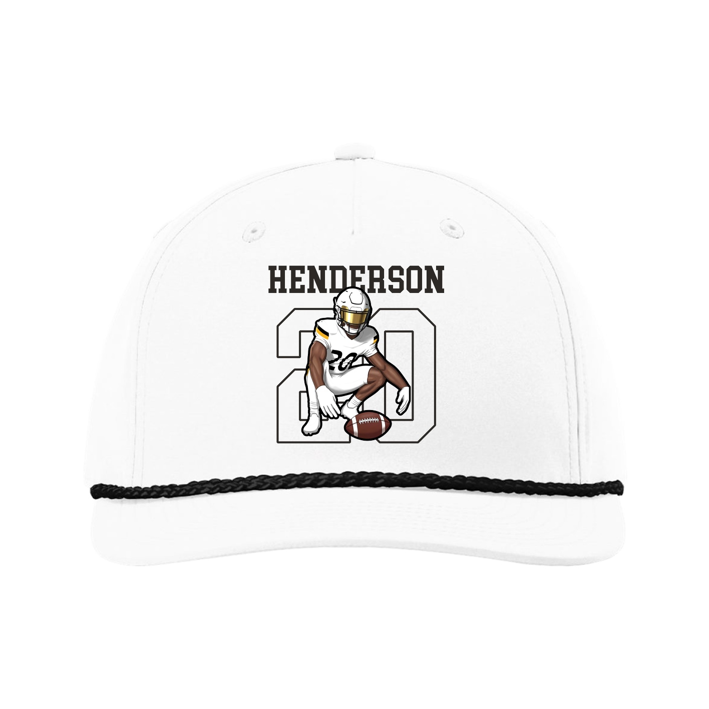 Five-Panel Classic Rope Cap — Shirsey in White