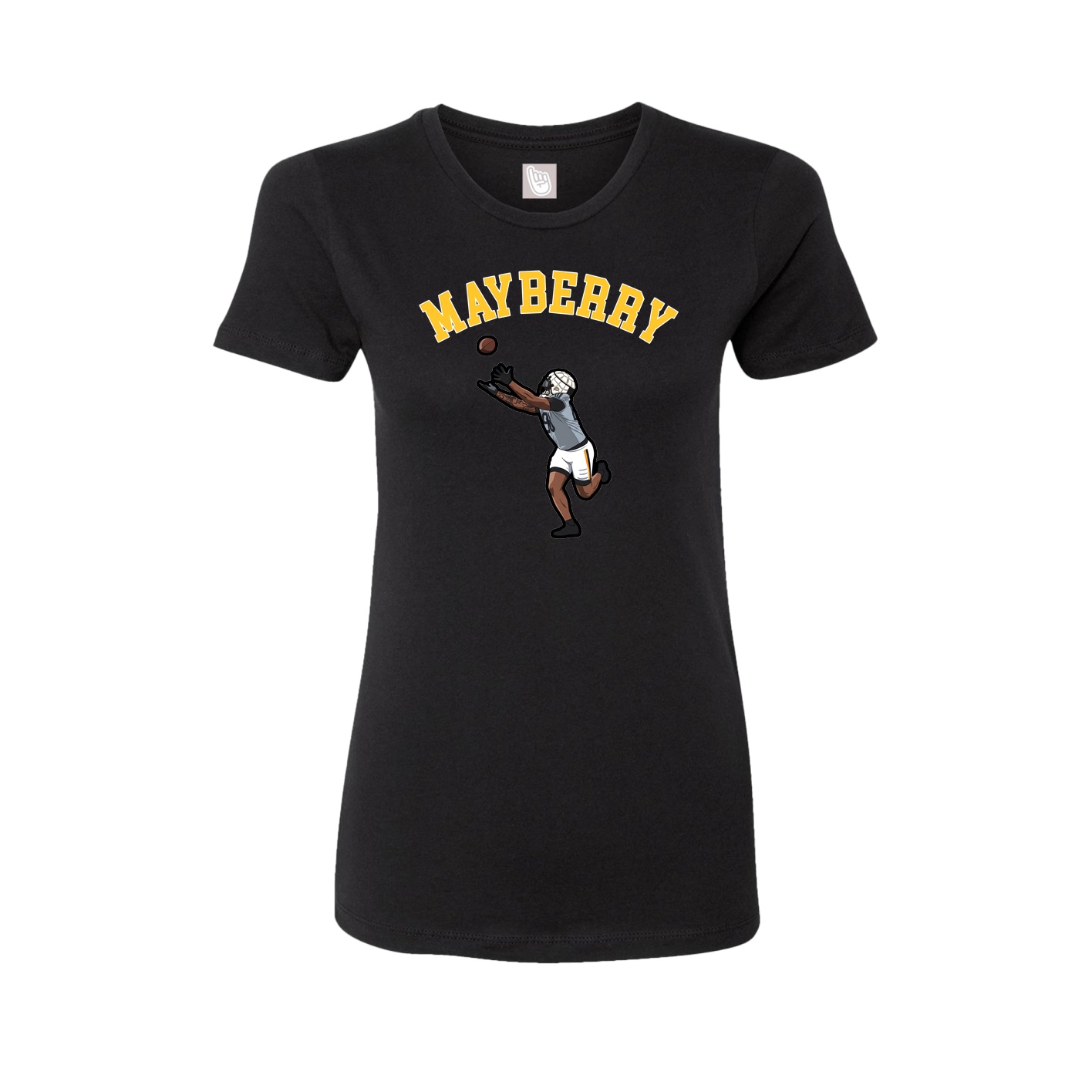 Fitted Women's Tee — Shirsey Arch in Black