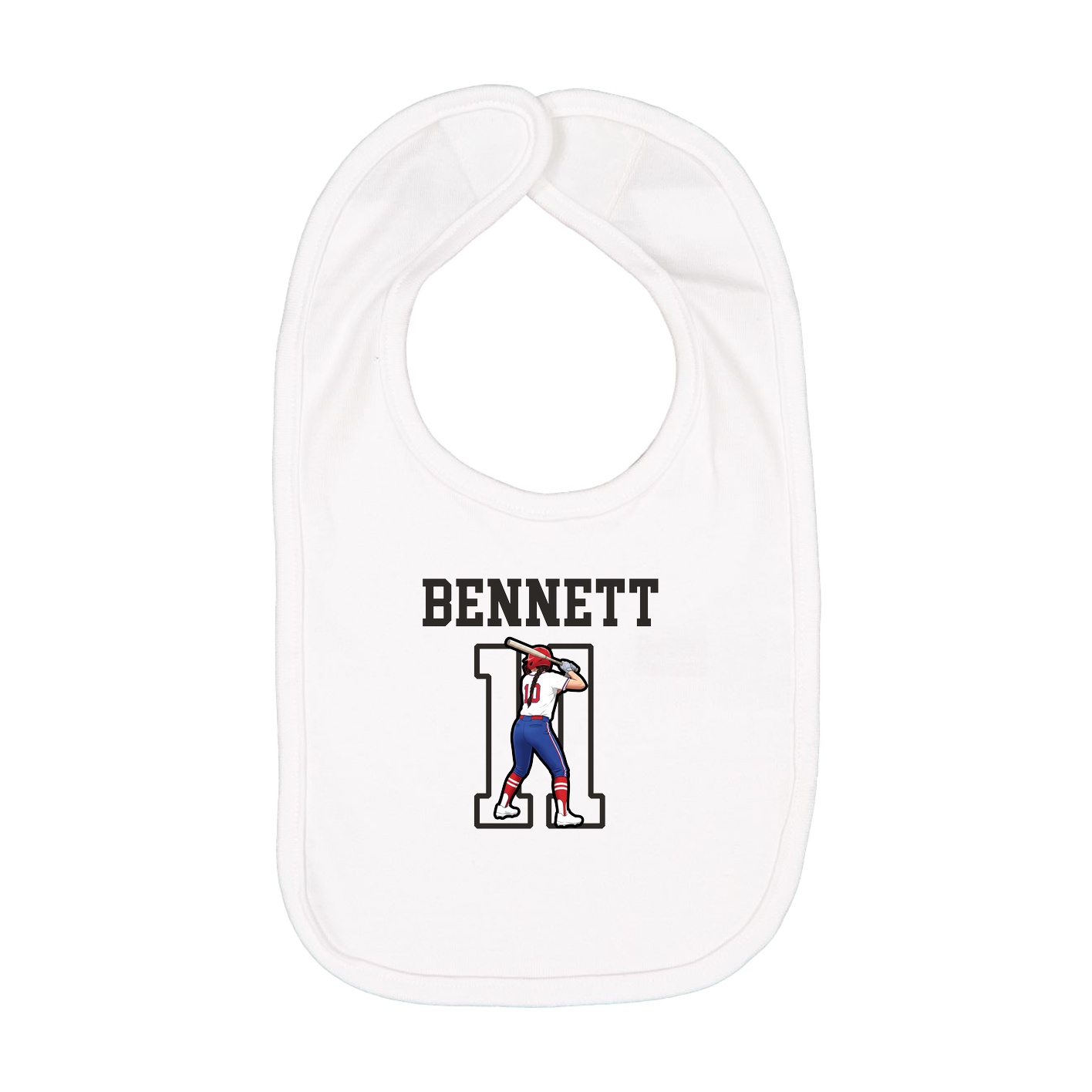 Infant Bib — Shirsey in White