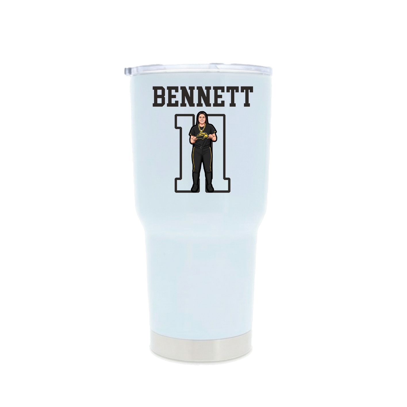 30oz Stainless Steel Tumbler — Shirsey in White