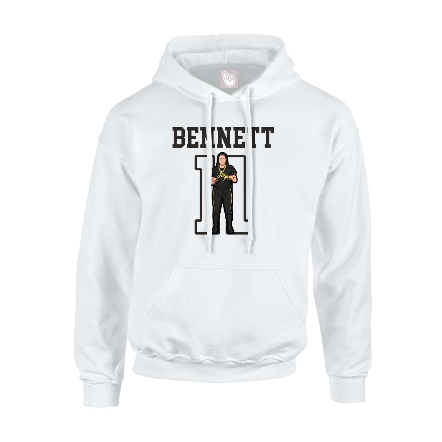 Hoodie — Shirsey in White
