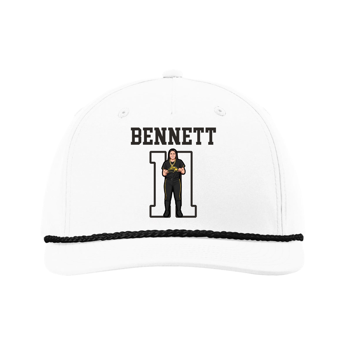 Five-Panel Classic Rope Cap — Shirsey in White