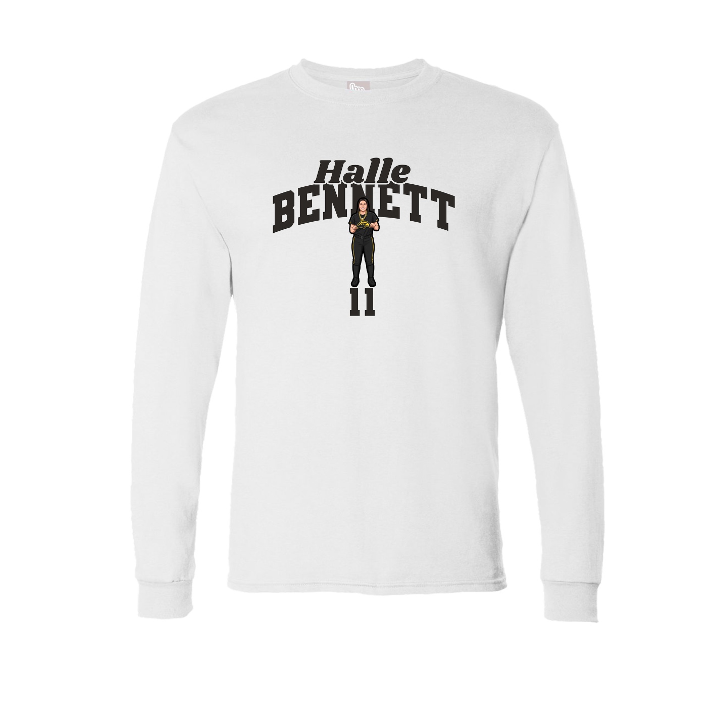 Long Sleeve Tee — Signature Arch in White
