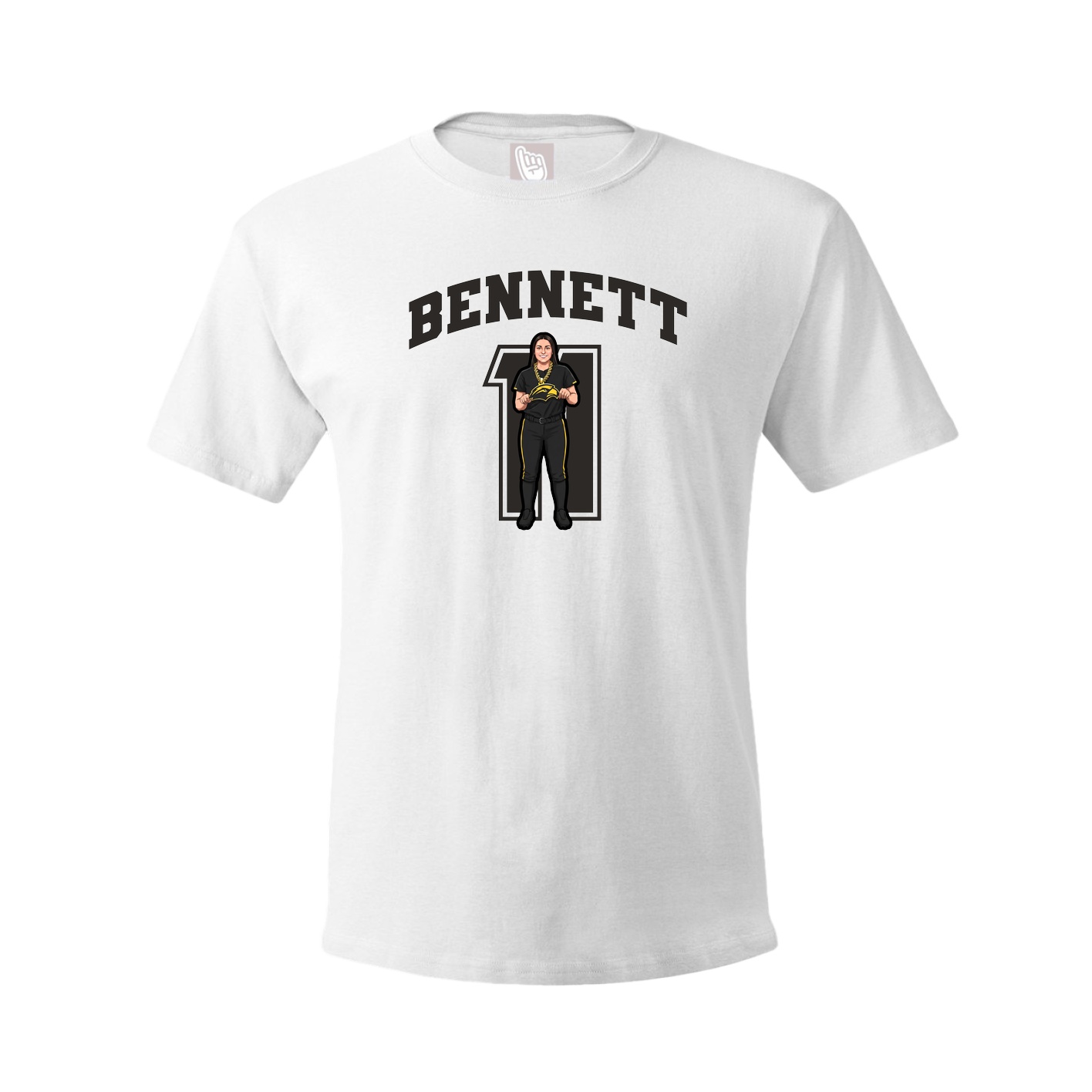 Tee — Number in White