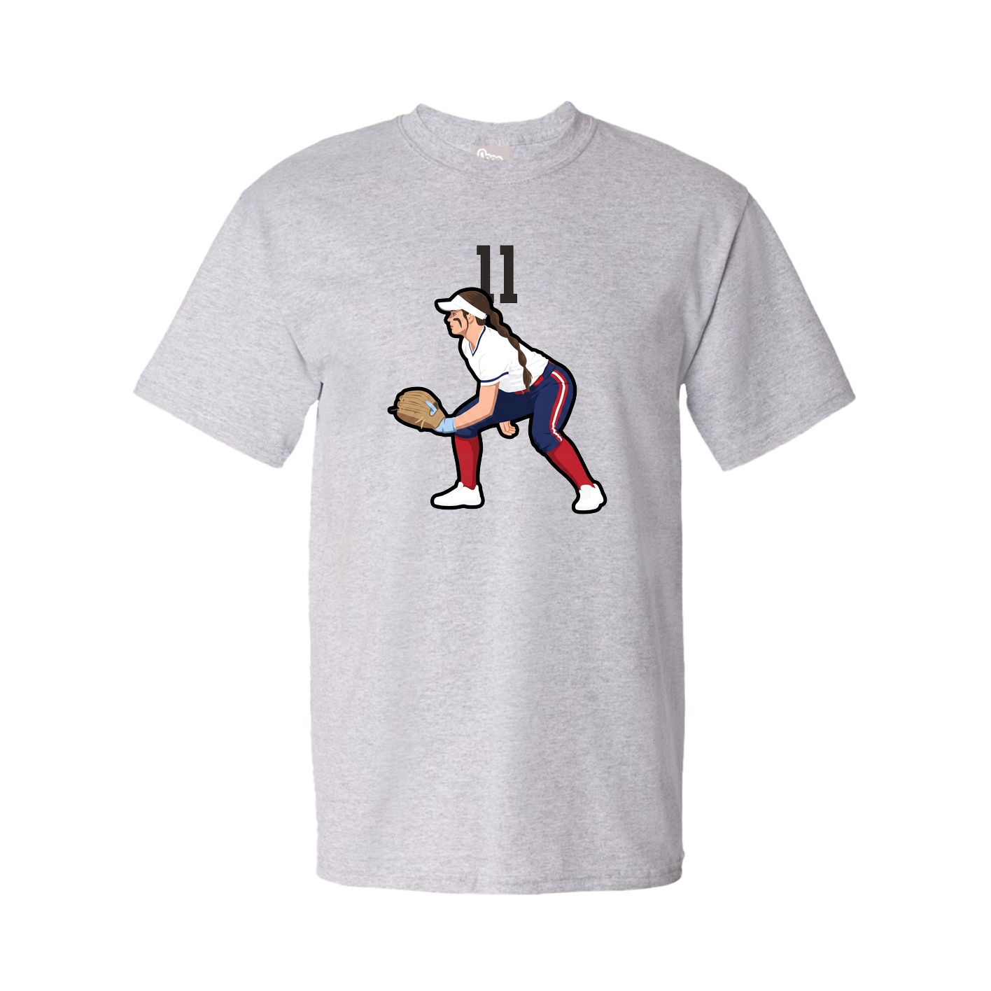 Tee — Number Top in Grey