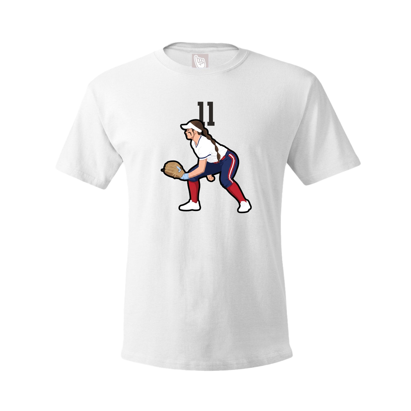 Tee — Number Top in White
