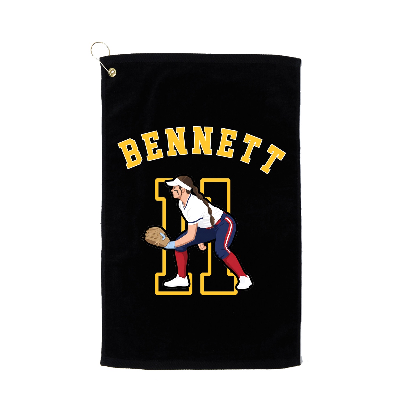 Golf Towel — Shirsey Arch in Black