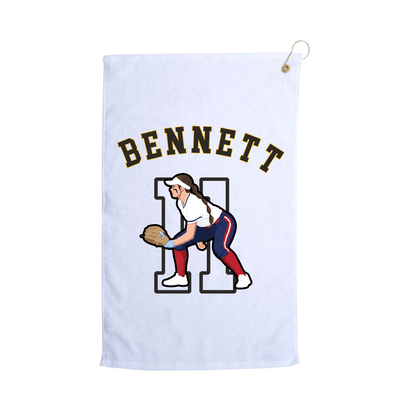 Golf Towel — Shirsey Arch in White