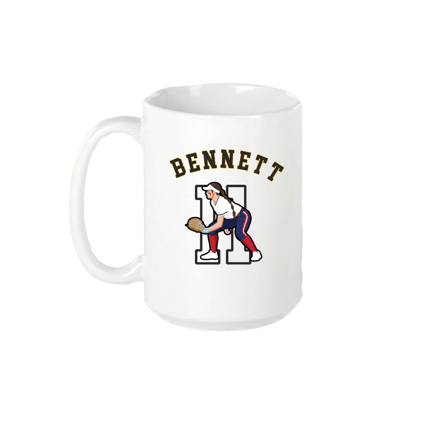 15oz Coffee Mug — Shirsey Arch in White