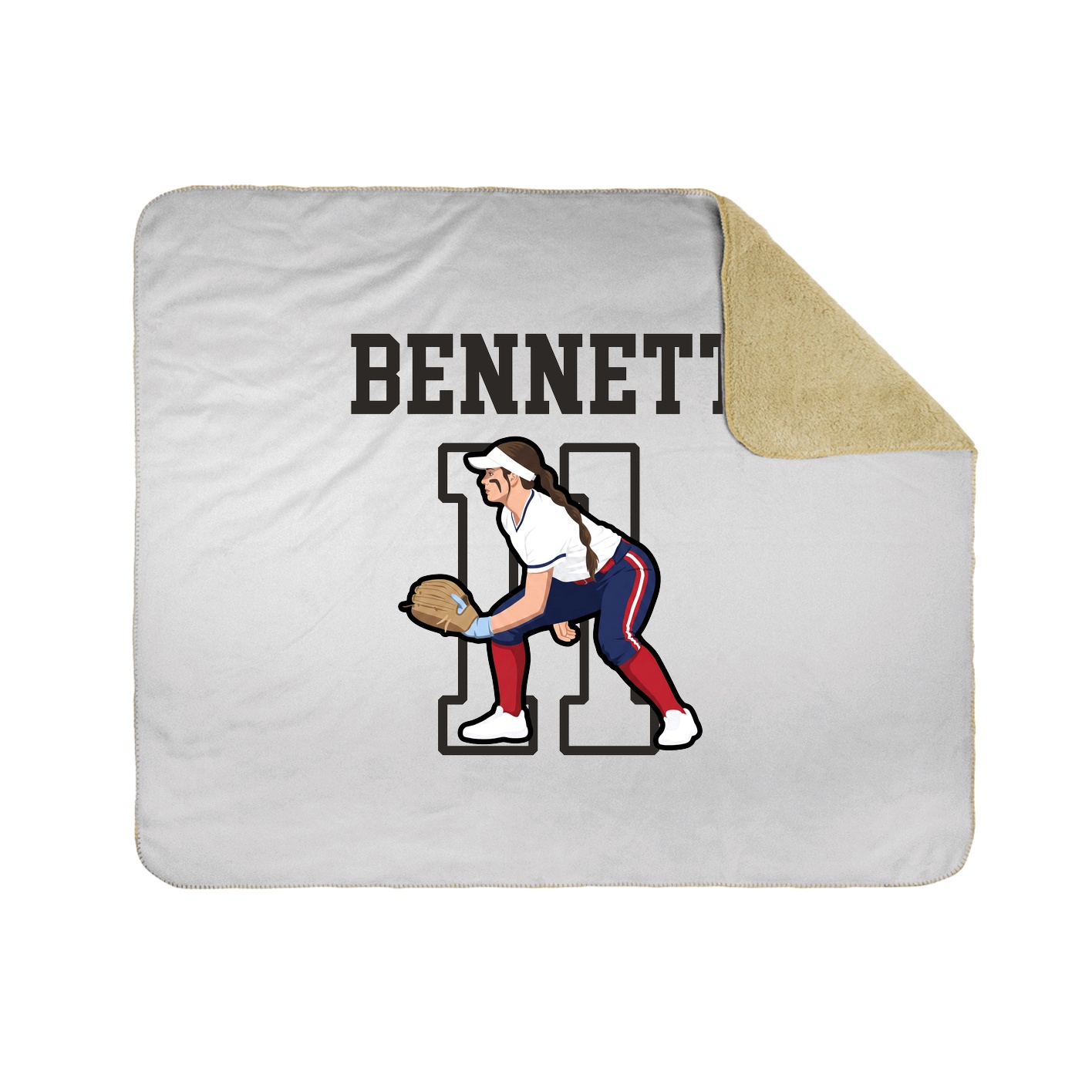 Throw Blanket — Shirsey in White