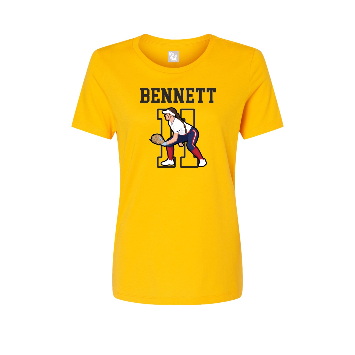 Fitted Women's Tee — Shirsey in Gold