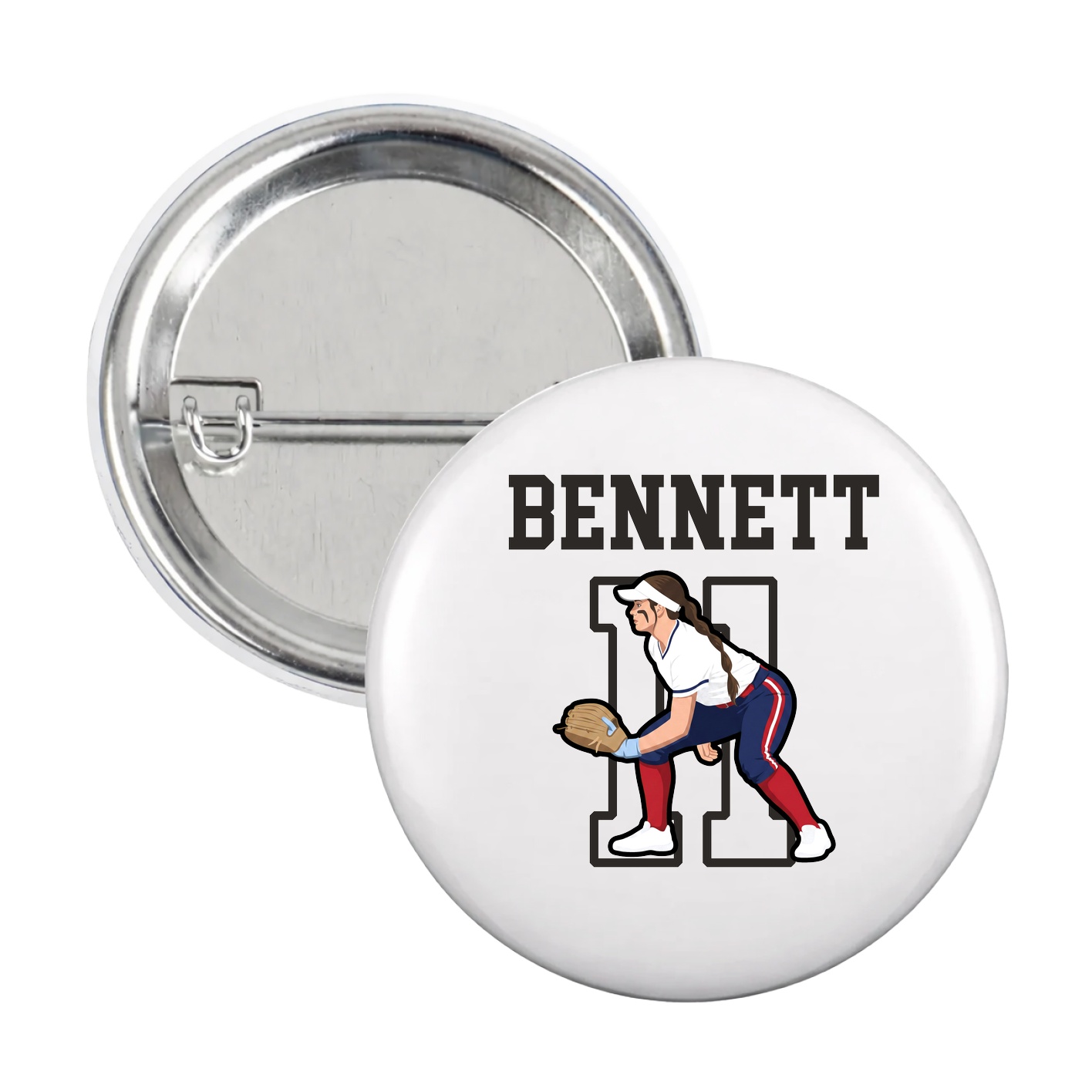 Game Day Button — Shirsey in White