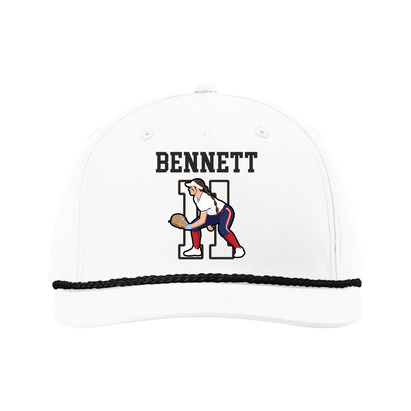 Five-Panel Classic Rope Cap — Shirsey in White