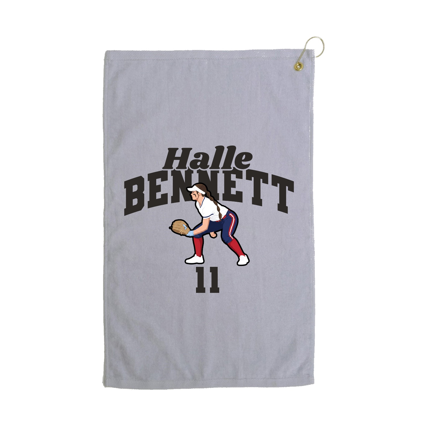 Golf Towel — Signature Arch in Grey