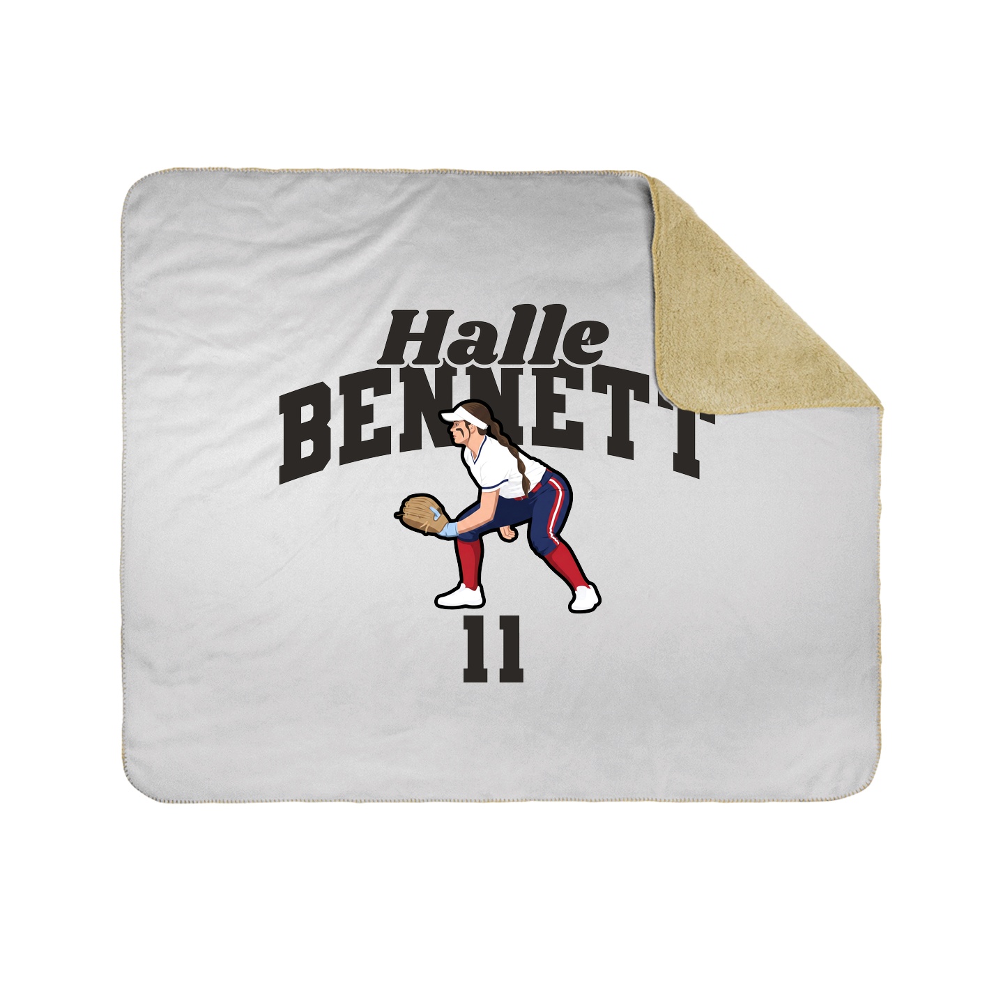 Throw Blanket — Signature Arch in White