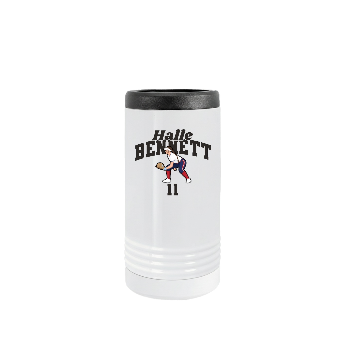 Slim Beverage Holder — Signature Arch in White