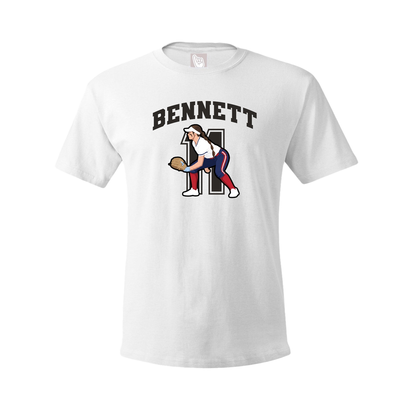 Tee — Number in White
