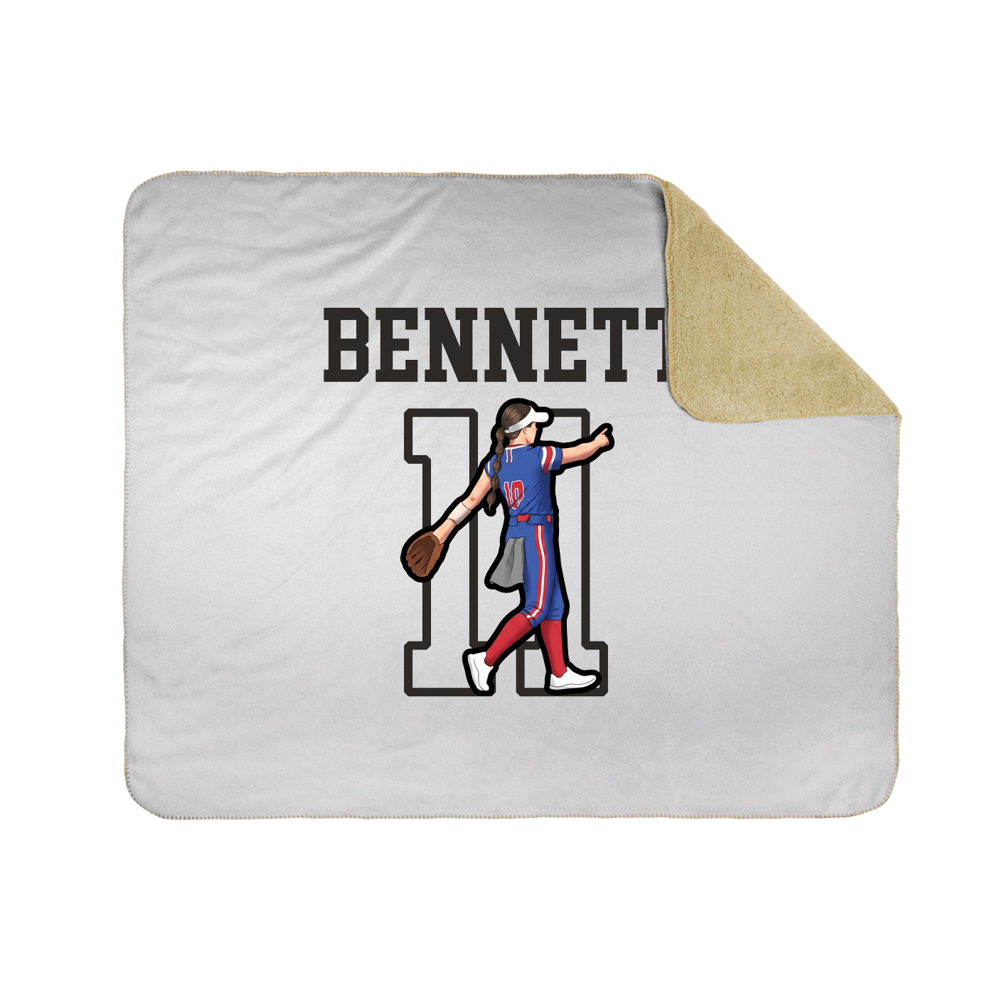 Throw Blanket — Shirsey in White