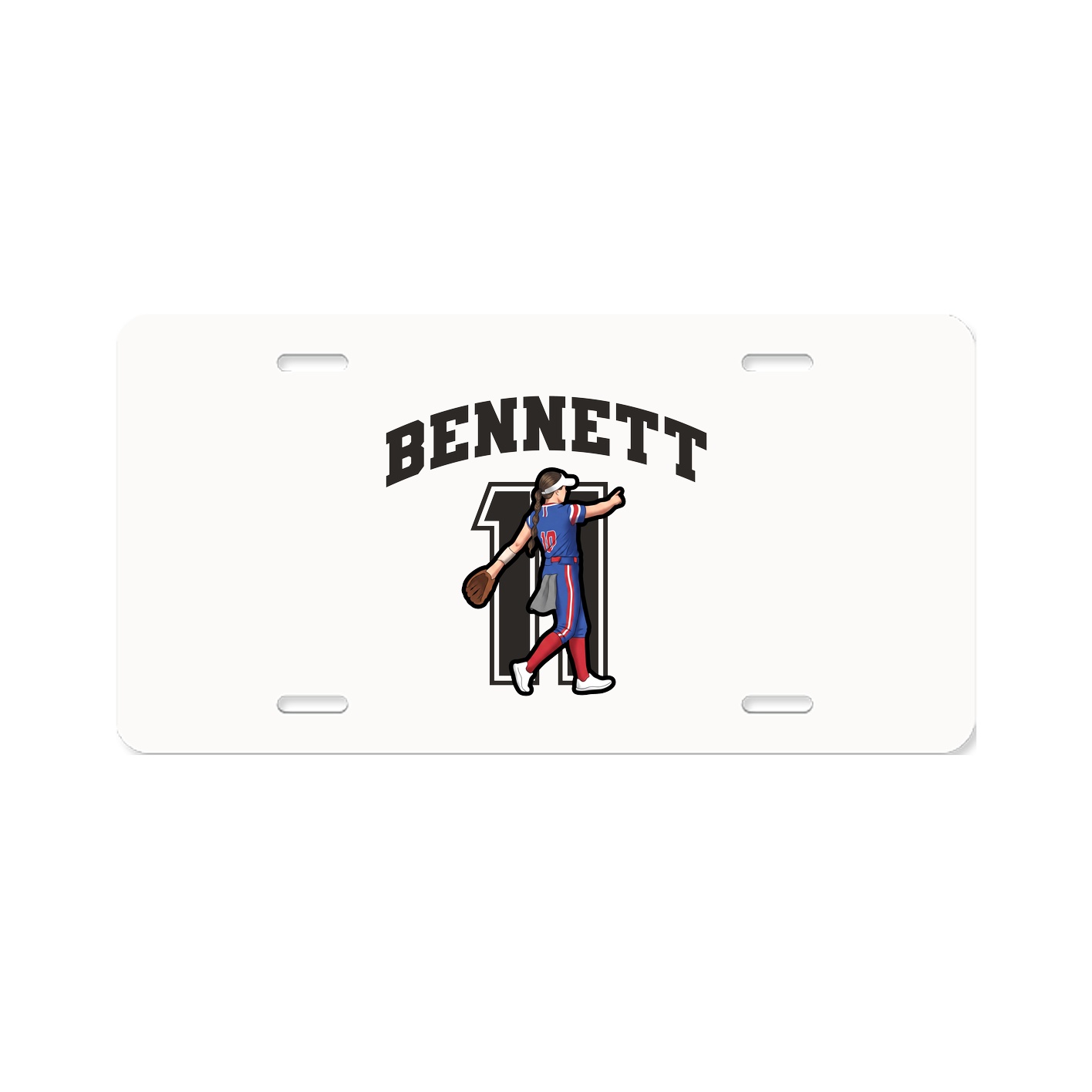 License Plate — Number in Classic