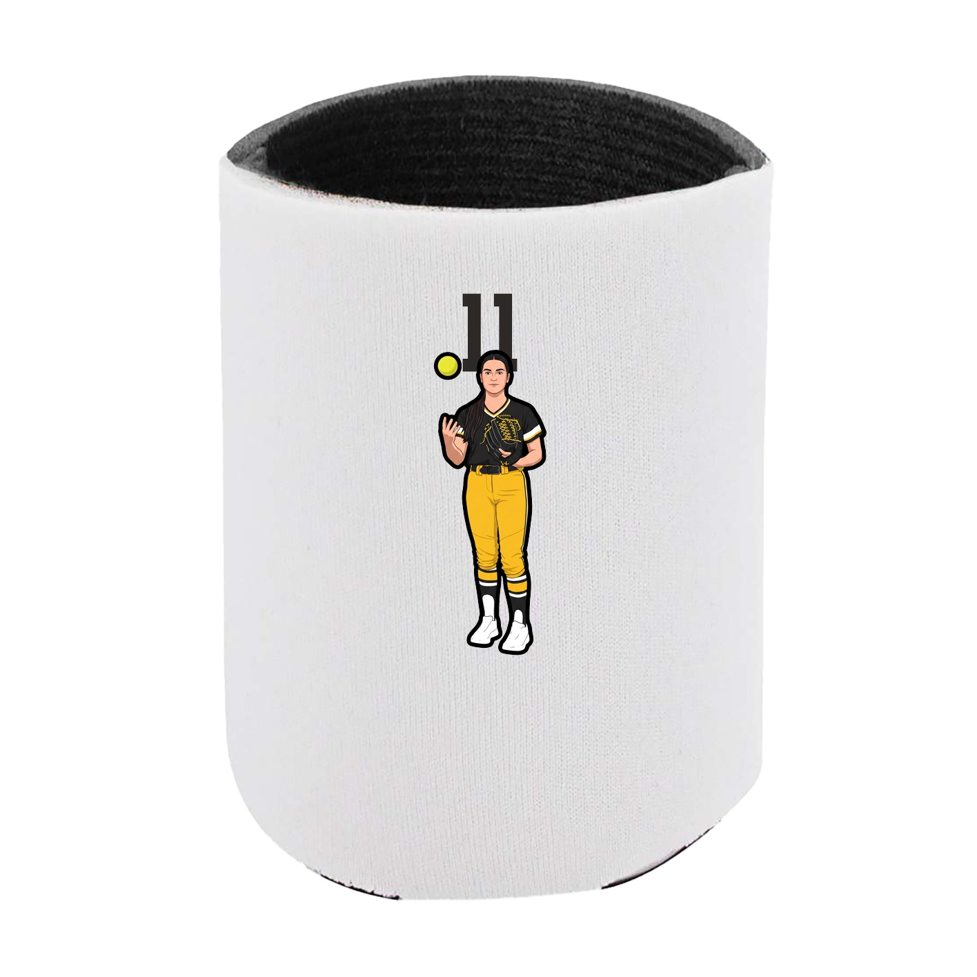 Can Holder — Number Top in White