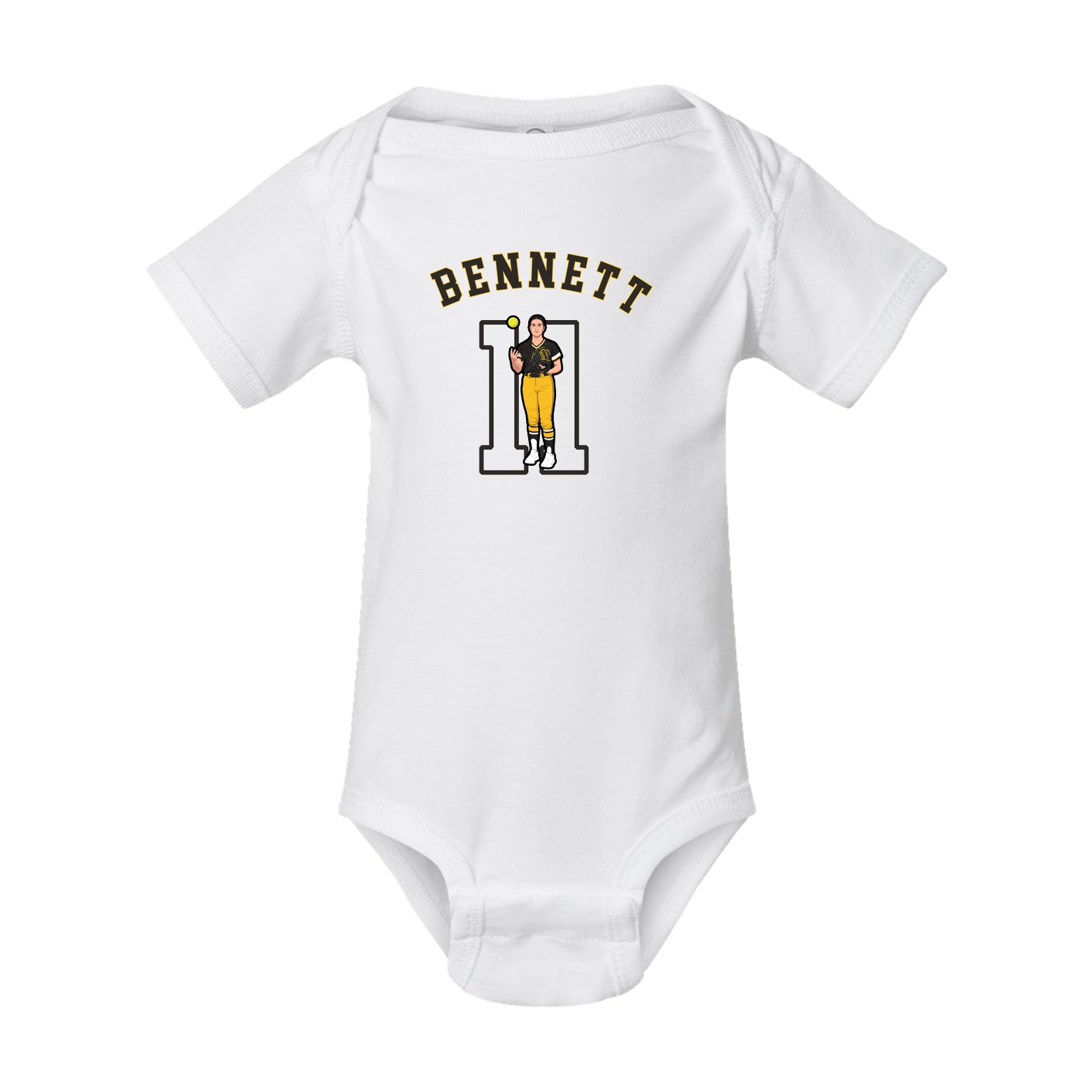 Baby Onesie — Shirsey Arch in White