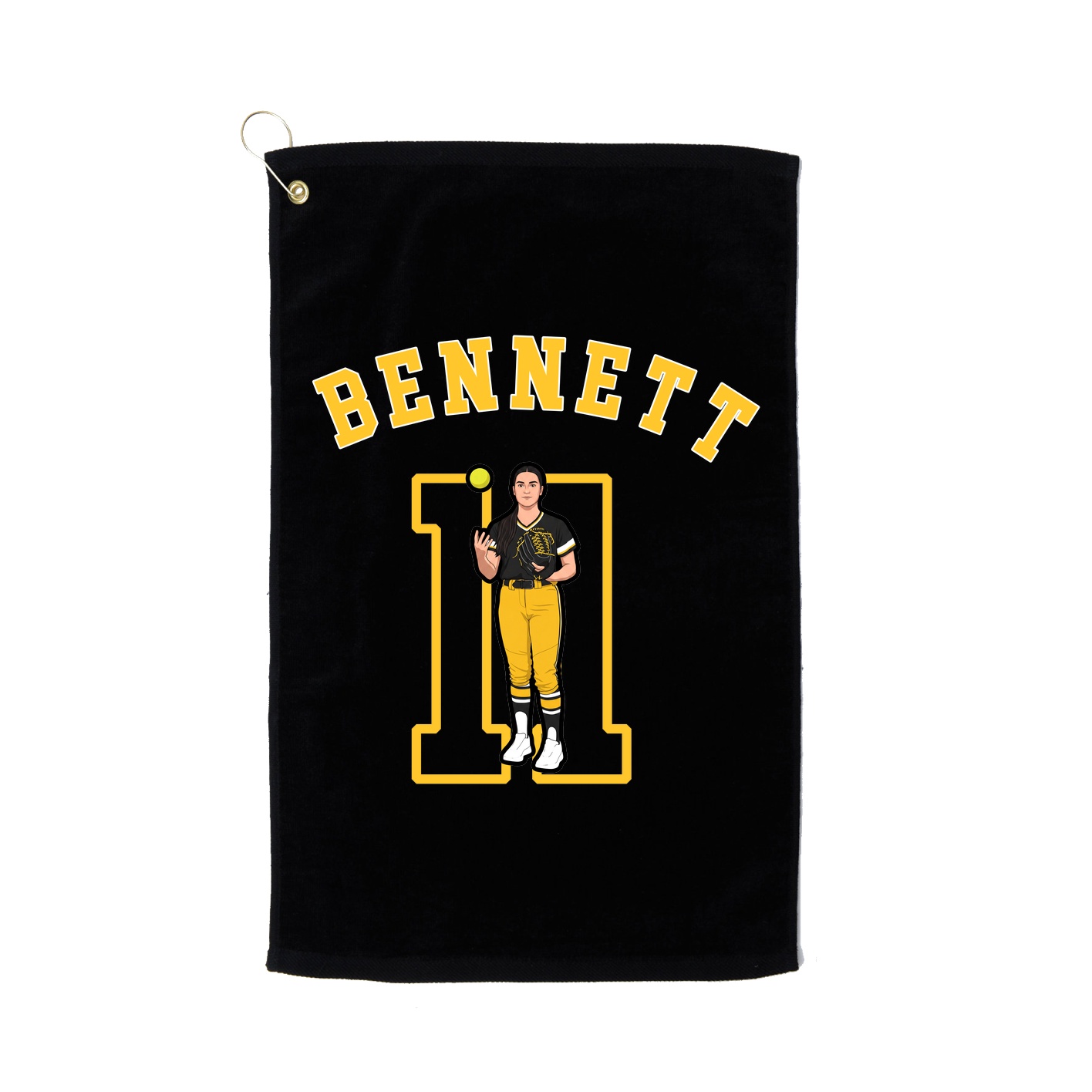 Golf Towel — Shirsey Arch in Black