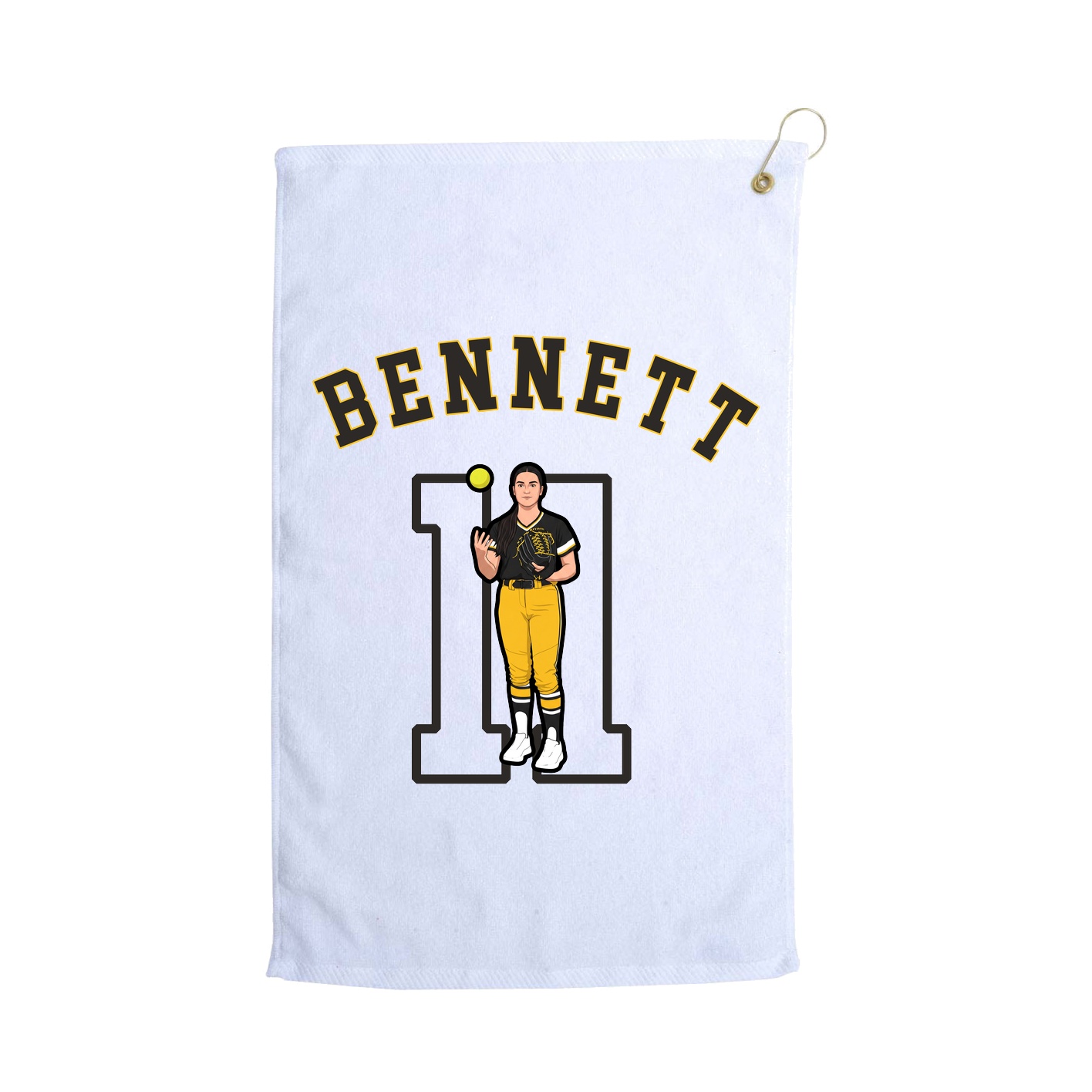 Golf Towel — Shirsey Arch in White