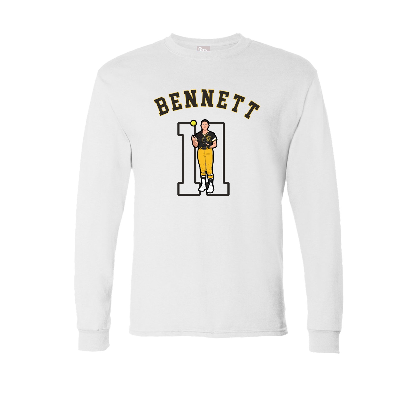 Long Sleeve Tee — Shirsey Arch in White