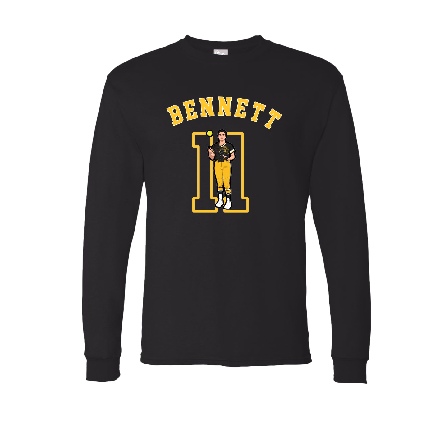 Long Sleeve Tee — Shirsey Arch in Black